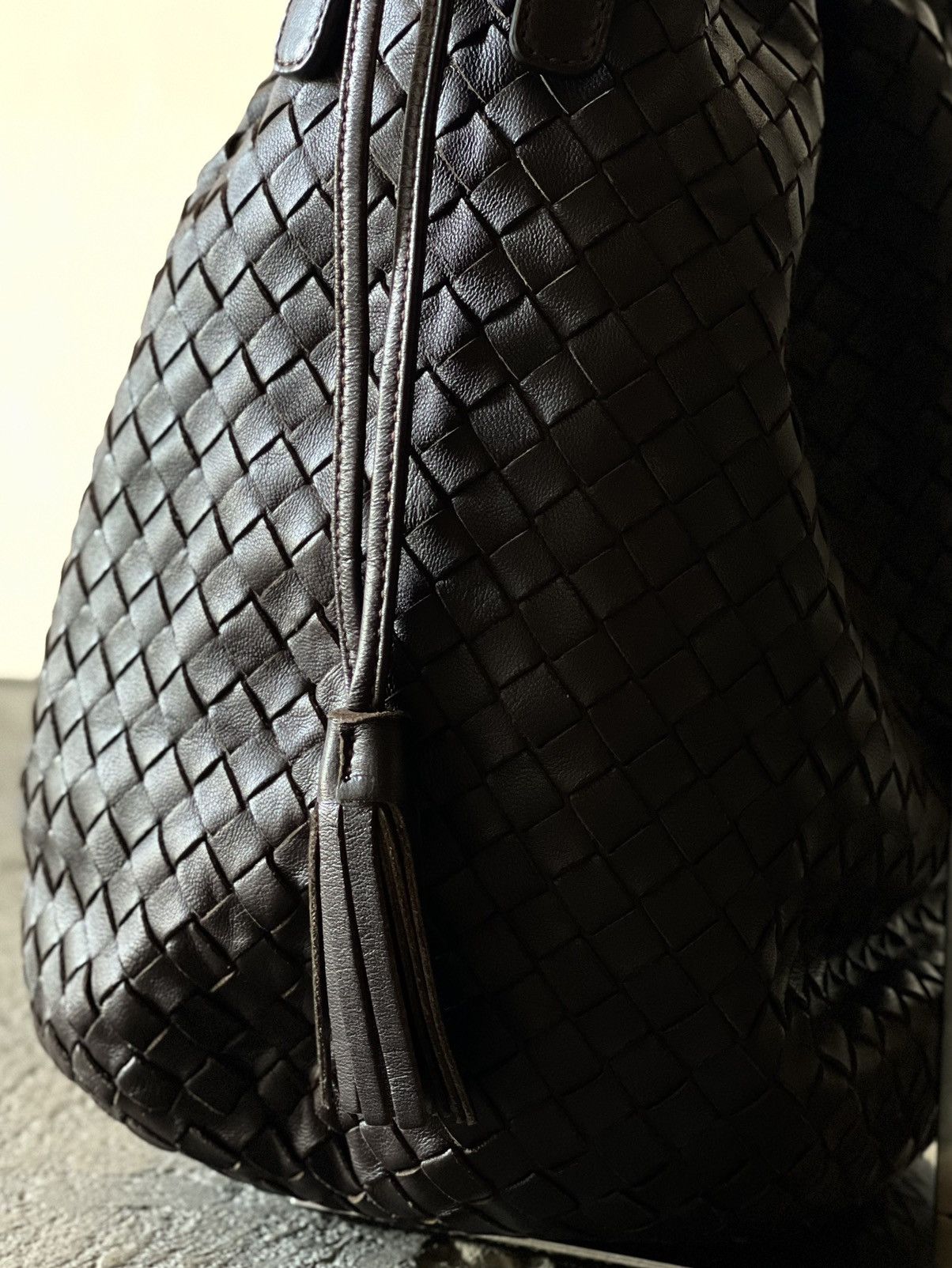 Bottega Veneta Bottega Veneta - Drawstring Tassel Bucket - Shoulder Bag Size ONE SIZE - 16 Thumbnail