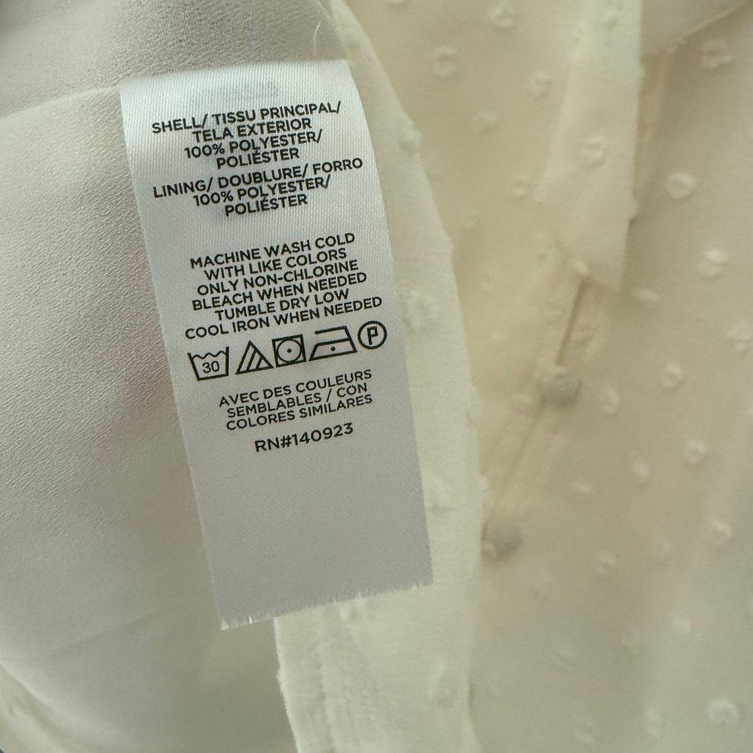 Loft NWT LOFT Cream Textured Button Blouse – Size XS Size XS / US 0-2 / IT 36-38 - 7 Thumbnail