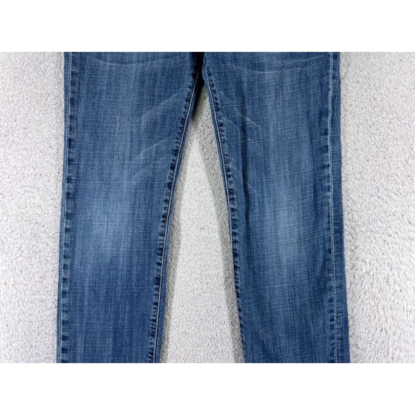 7 For All Mankind 7 For All Mankind Jeans Women 16 Blue Denim Mid Rise Straight 5-Pocket Cotton Denim Shirt? Size 38" / US 16 / IT 52 - 3 Thumbnail