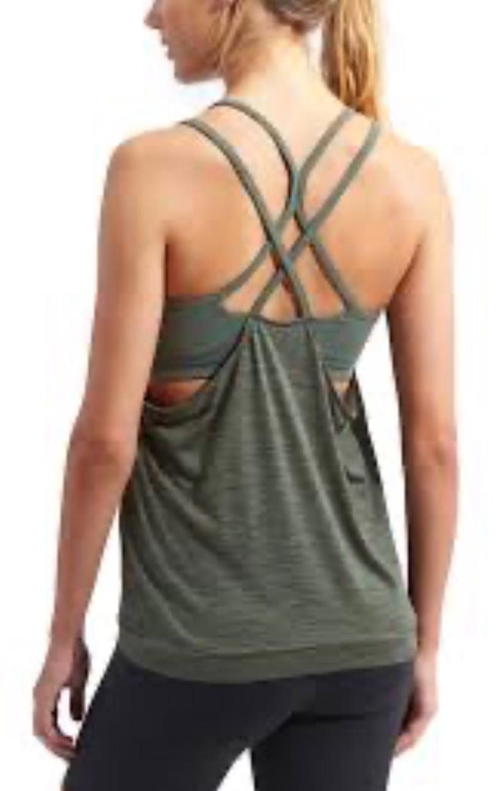 Designer Athleta SHADOW STRIPE ENERGIZE TANK Sz S Size S / US 4 / IT 40 - 1 Thumbnail