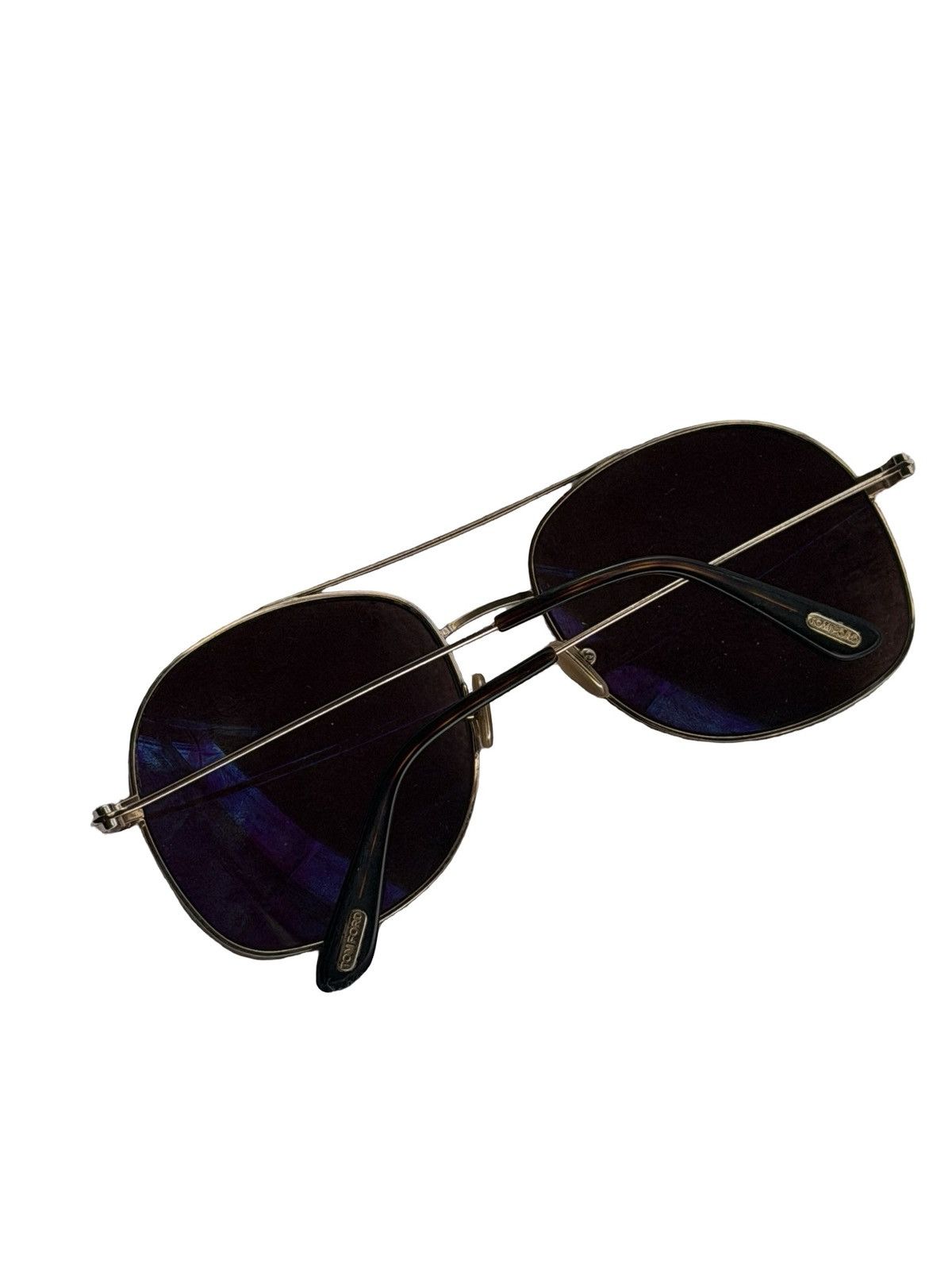 Tom Ford Tom Ford Gold Aviator Sunglasses Size ONE SIZE - 9 Thumbnail