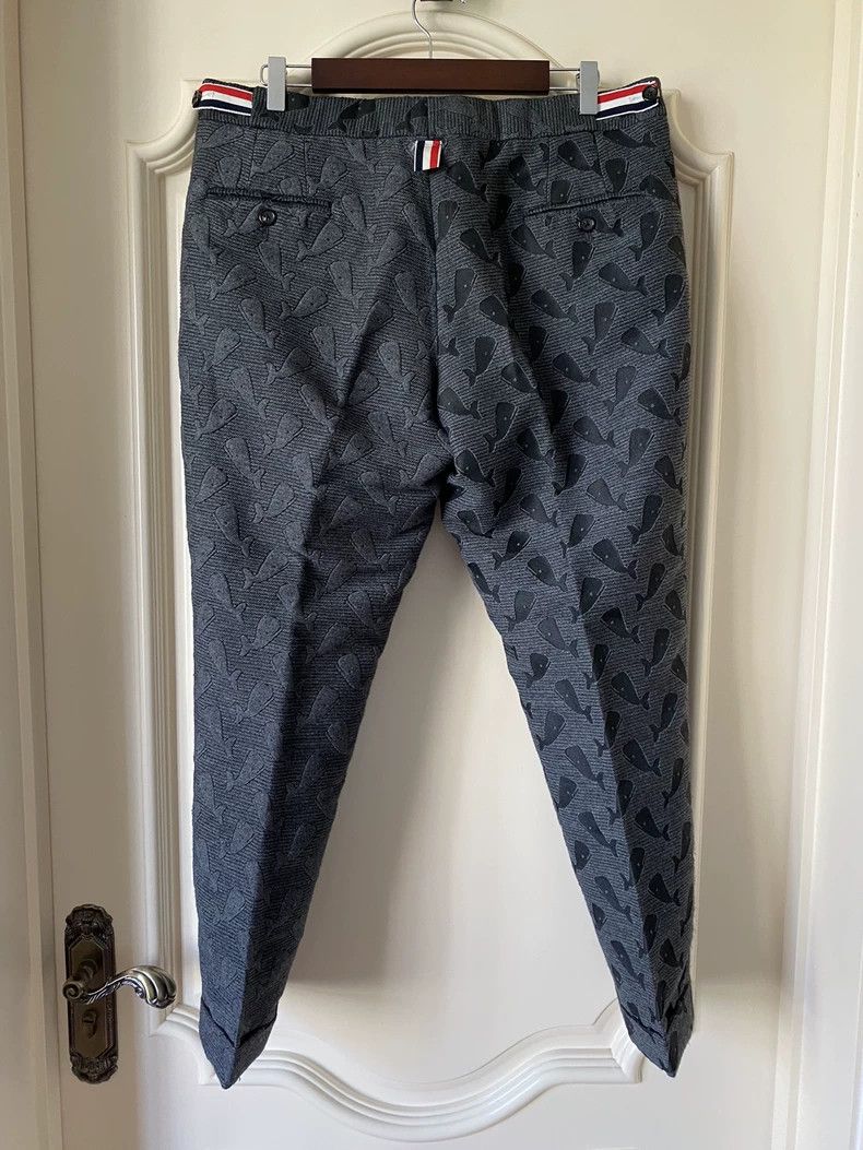 Thom Browne Thom Browne size4 Gray wool trousers Size 40S - 2 Thumbnail