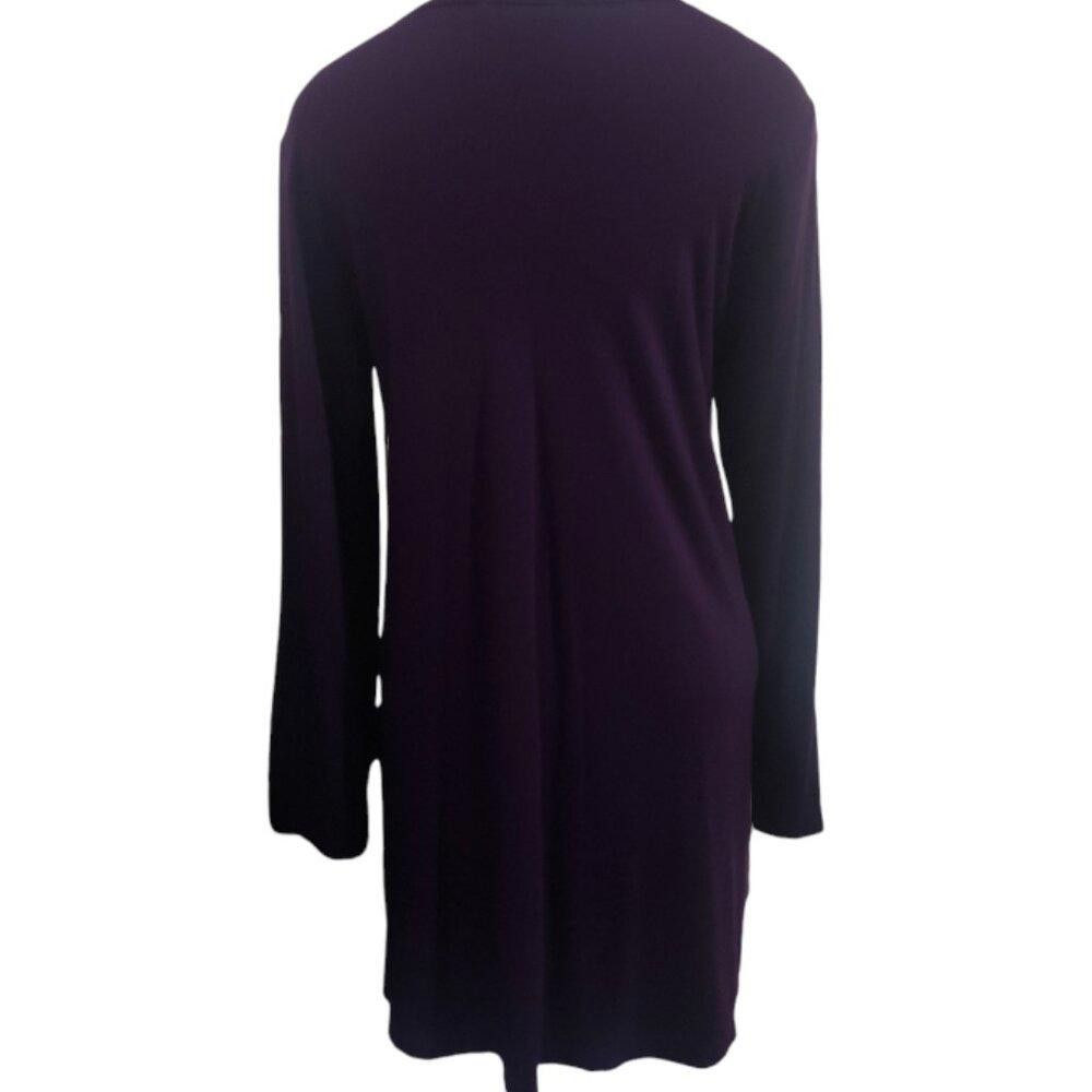 Designer CT1826 Comfy USA Purple & Black Tunic L Size L / US 10 / IT 46 - 4 Thumbnail