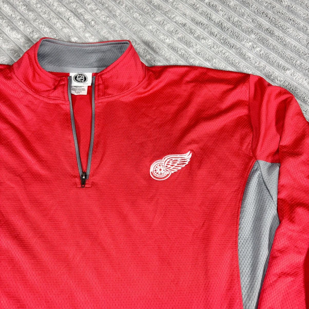 NHL NHL MENS XL Detroit Redwings 1/4 ZIP PULLOVER SIZE XL 46-48 Size US XL / EU 56 / 4 - 3 Thumbnail