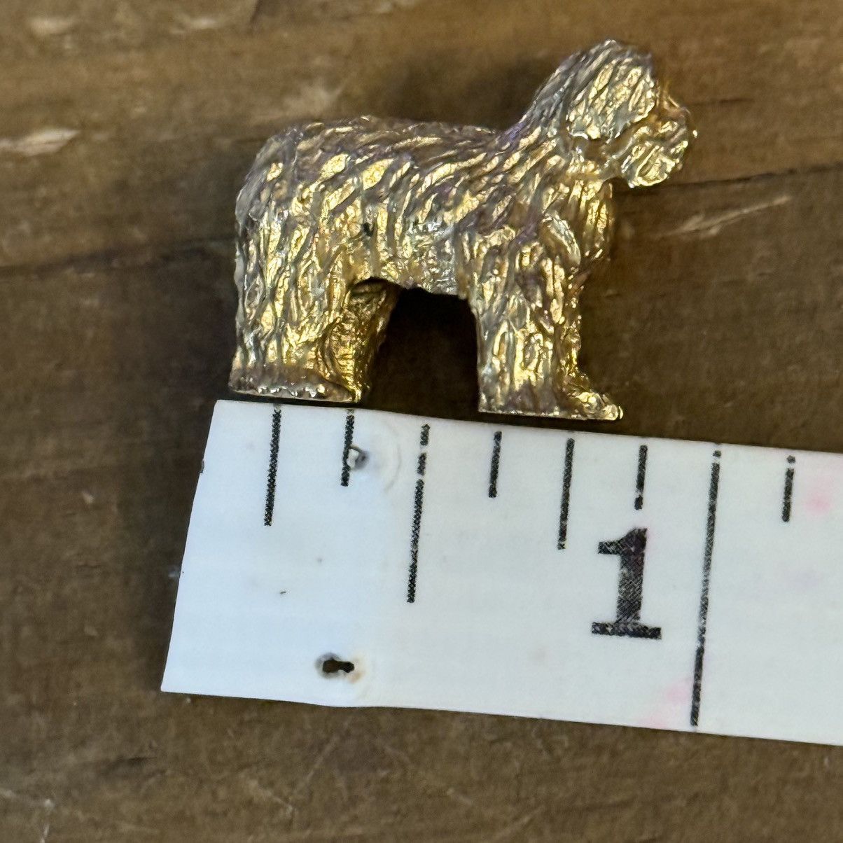 Vintage Vintage gold tone Old English Sheepdog brooch Size ONE SIZE - 2 Thumbnail