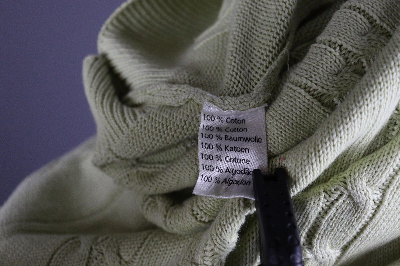 Lacoste Lacoste Vintage Yellow Men Cable Knit Sweater Size 5 / L Size US L / EU 52-54 / 3 - 11 Thumbnail