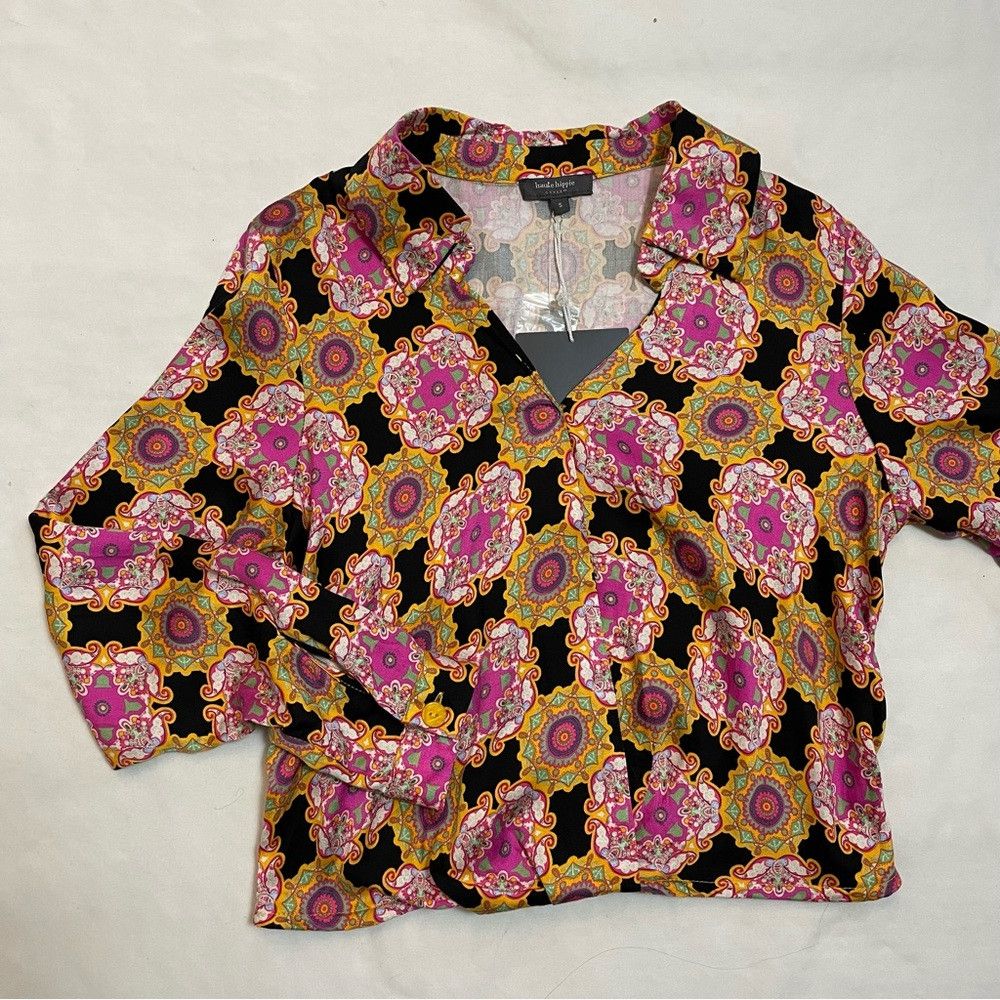 Haute Hippie NWT New Haute Hippie Boho Long Sleeve Blouse Size S Size S / US 4 / IT 40 - 6 Thumbnail
