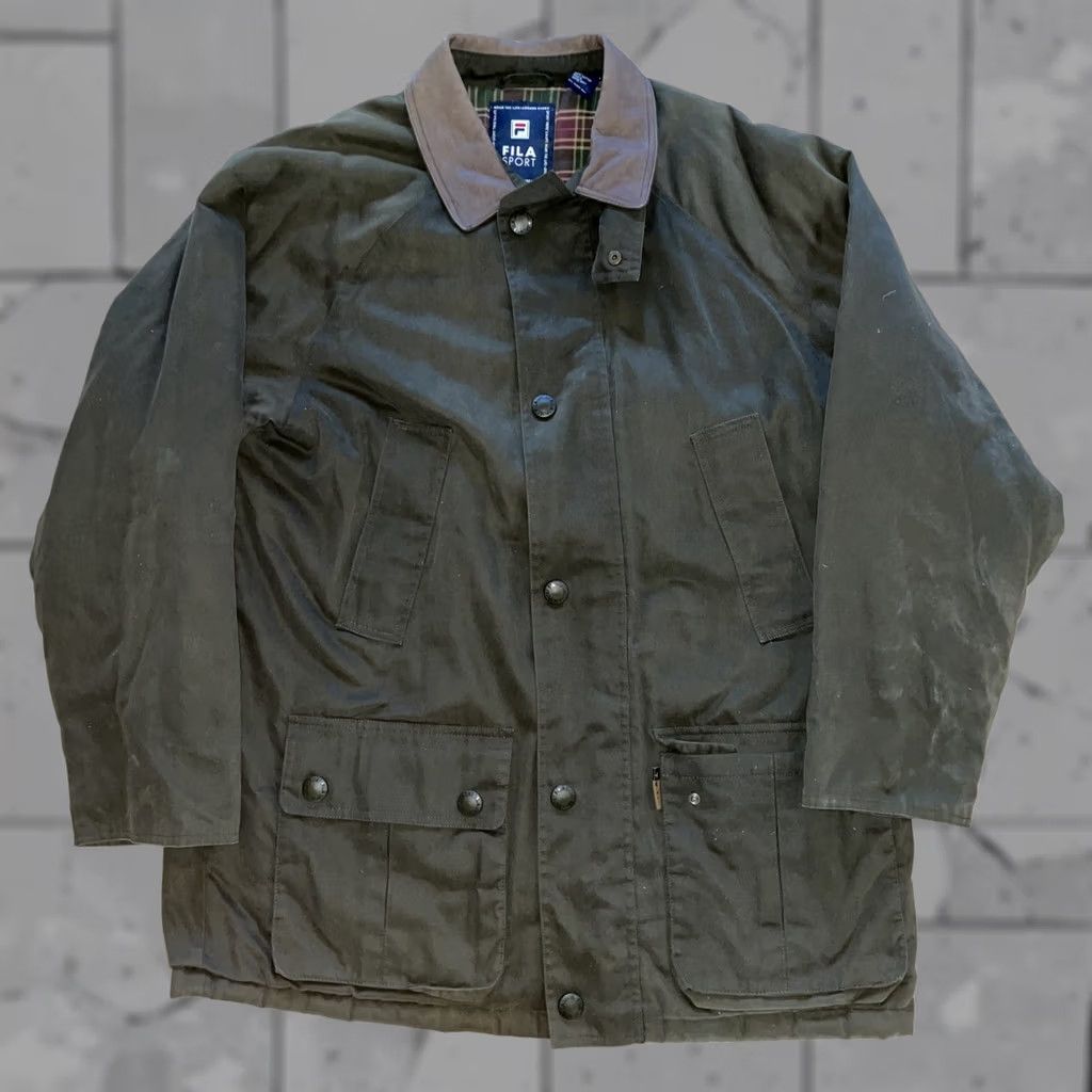 Fila FILA Sport Quilted Green Cotton Jacket Mens L Size US L / EU 52-54 / 3 - 1 Thumbnail