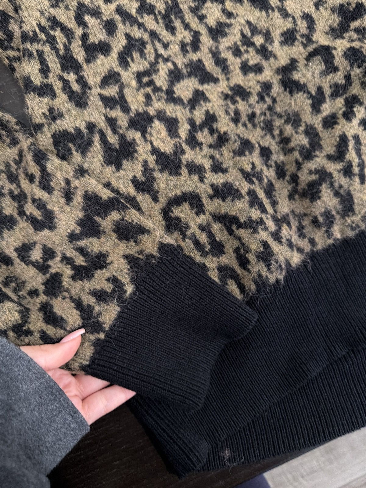 Allsaints All Saints Cheetah Print Sweater Crewneck Size US XL / EU 56 / 4 - 3 Thumbnail