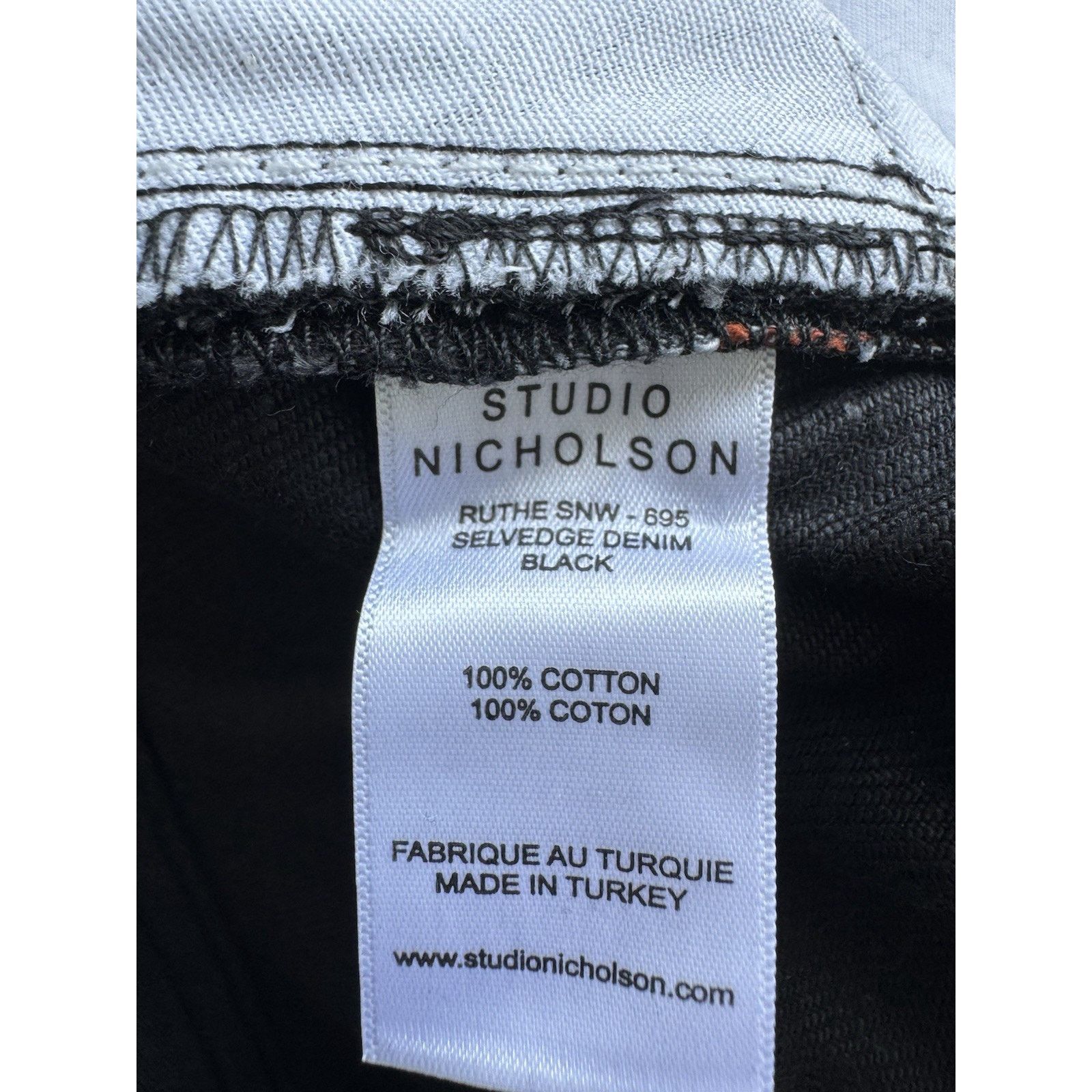 Studio Nicholson STUDIO NICHOLSON Ruthe Selvedge Denim - Black Size 3 Size US 33 - 5 Thumbnail