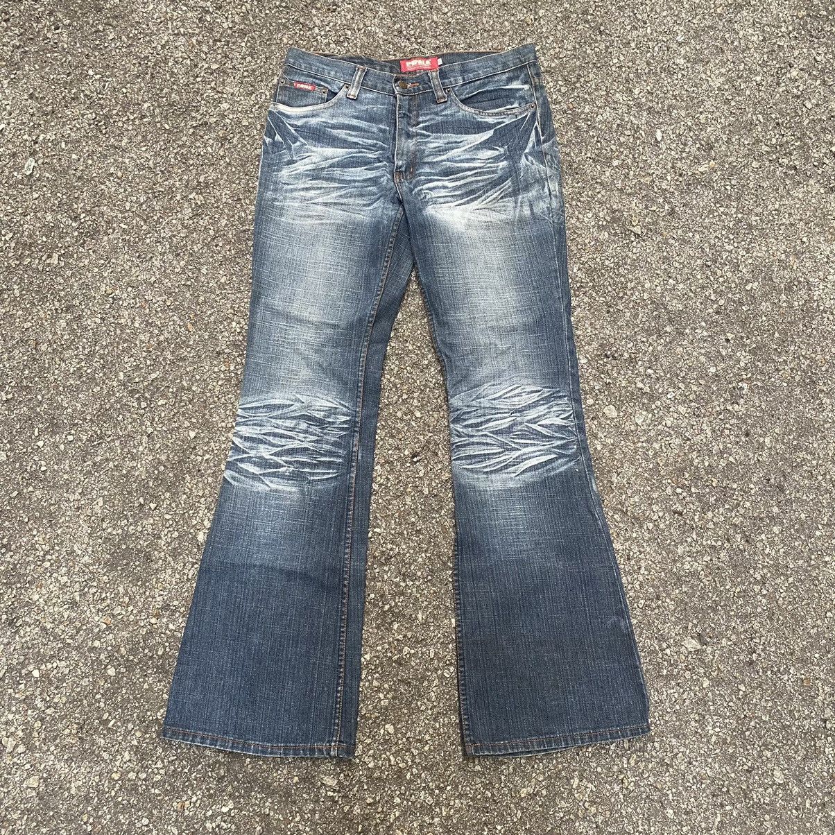 Hysteric Glamour Flare Jeans by Impala Japanese Brand Clawmark Boot Cut Denim Size US 32 / EU 48 - 1 Thumbnail