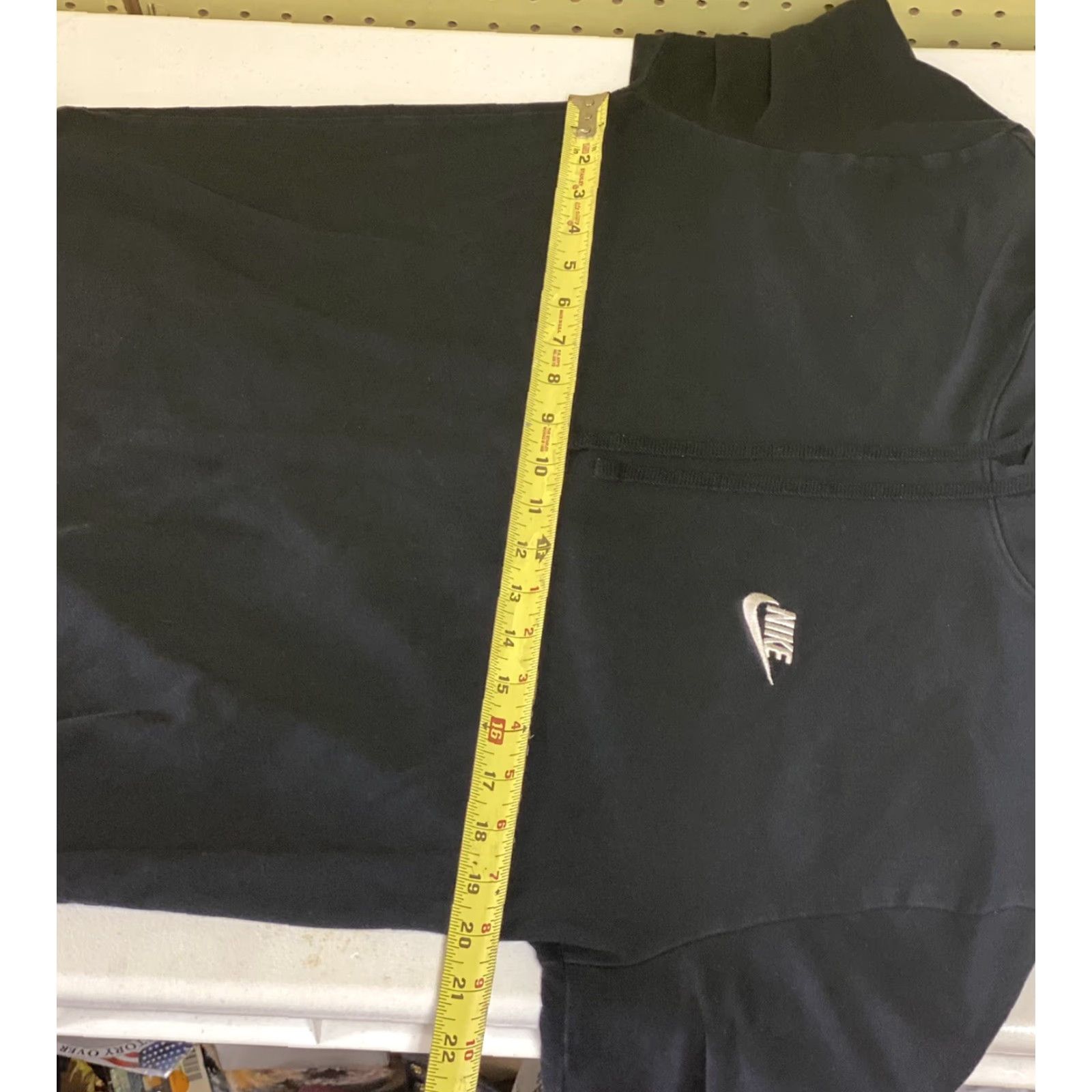 Nike NIKE HOODIE L Mens NAVY BLUE PULLOVER Sweatshirt with Swoosh Travis Scott Logo Embroidered Pullover Basketball Style Size US L / EU 52-54 / 3 - 7 Thumbnail