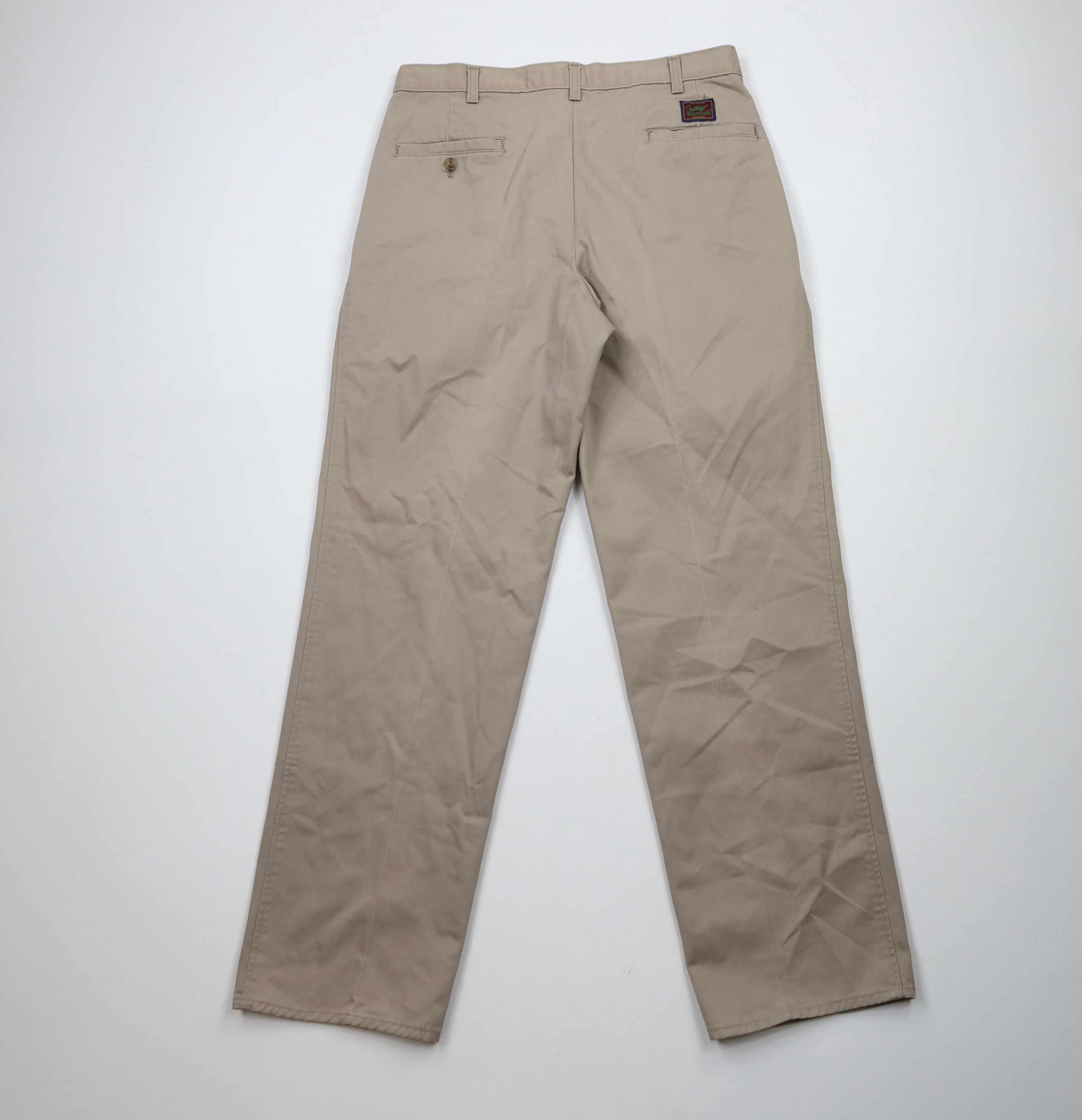 Vintage Vintage 90s Duxbak Straight Leg Chino Pants Beige Cotton Size US 32 / EU 48 - 8 Thumbnail
