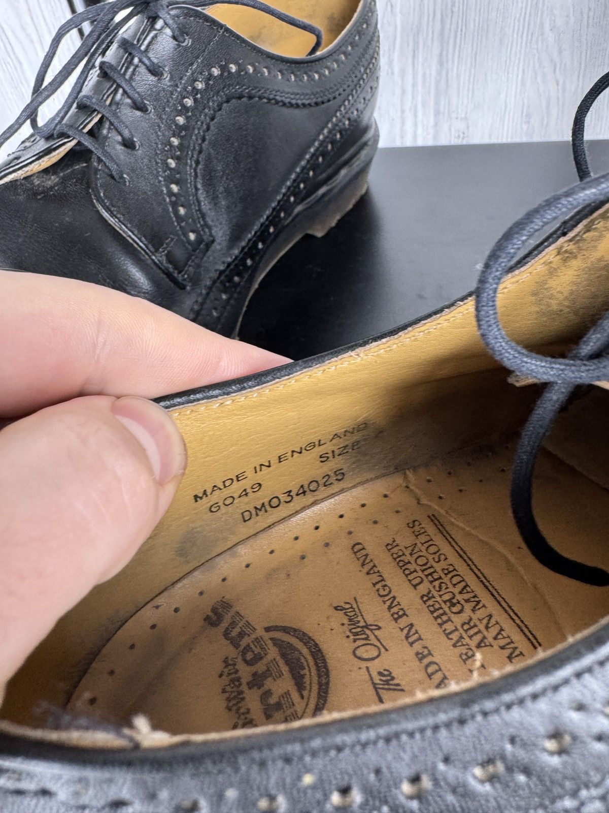 Dr. Martens Dr. Martens Leather Brogue Wingtip Oxfords England shoes Size US 10 / EU 43 - 15 Thumbnail