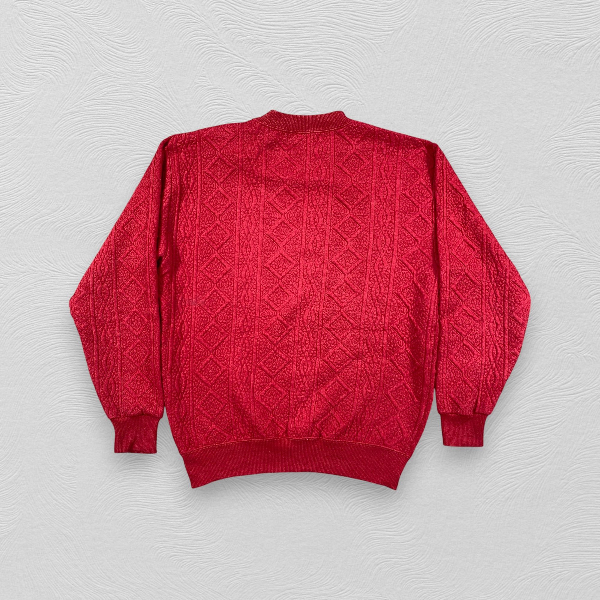 Japanese Brand Vintage Japanese Brand Red Sweatshirt Embroidery - J212 Size US M / EU 48-50 / 2 - 2 Thumbnail