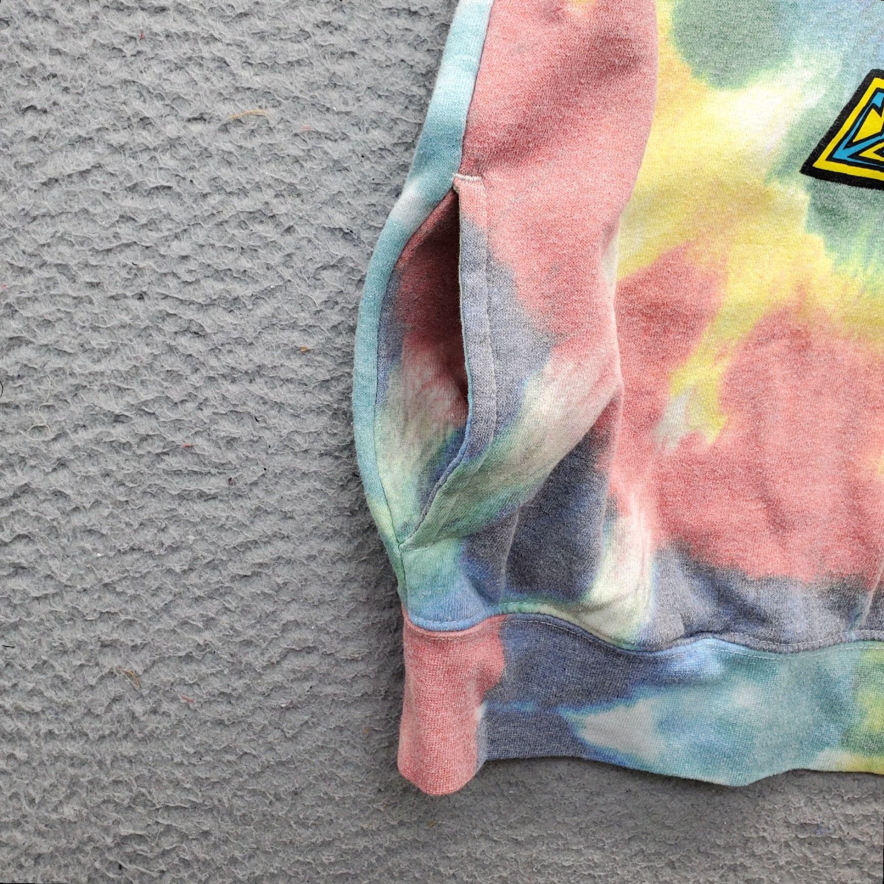 Rainbow Scooby Doo Hoodie Womens Medium Multicolor Tie Dye Fleece Lined Graphic Front Pullover Sweatshirt Size M / US 6-8 / IT 42-44 - 6 Thumbnail