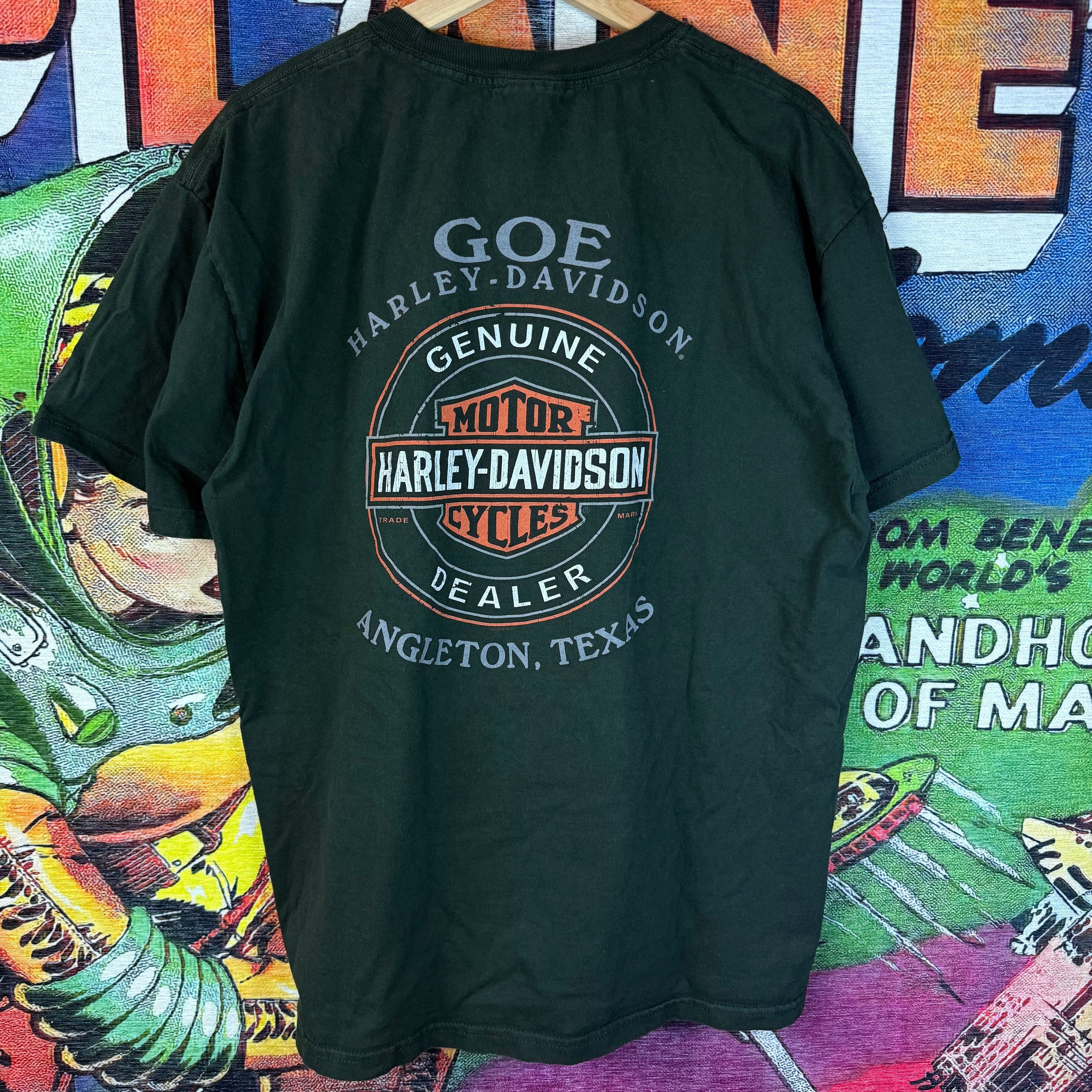 Harley Davidson Harley-Davidson Angleton, Texas Graphic Tee Size Large Size US L / EU 52-54 / 3 - 2 Thumbnail