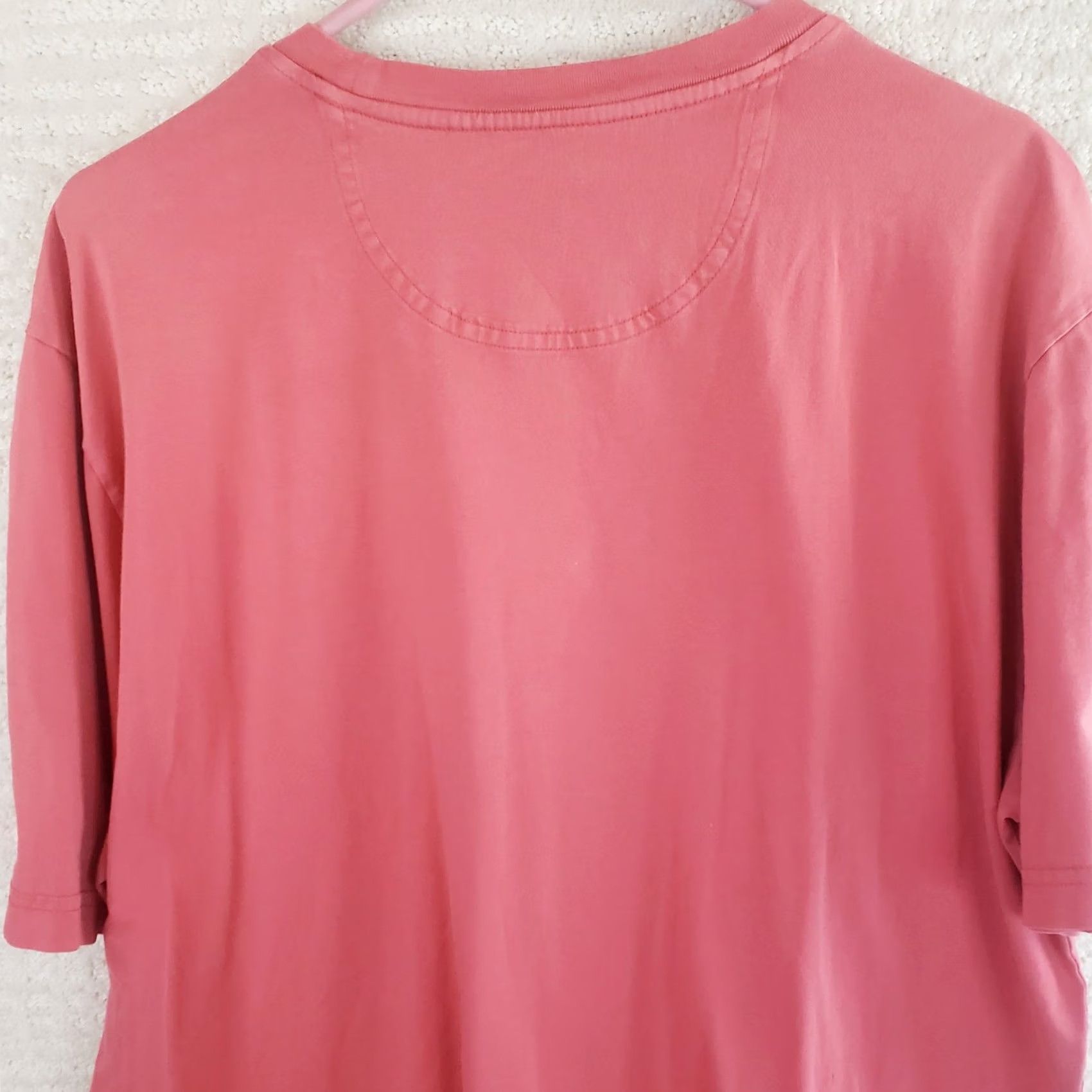 Tommy Bahama Tommy Bahama Shirt Mens Large Relax Pima Short Sleeve Crew Neck Pocket Coral Size US L / EU 52-54 / 3 - 7 Thumbnail