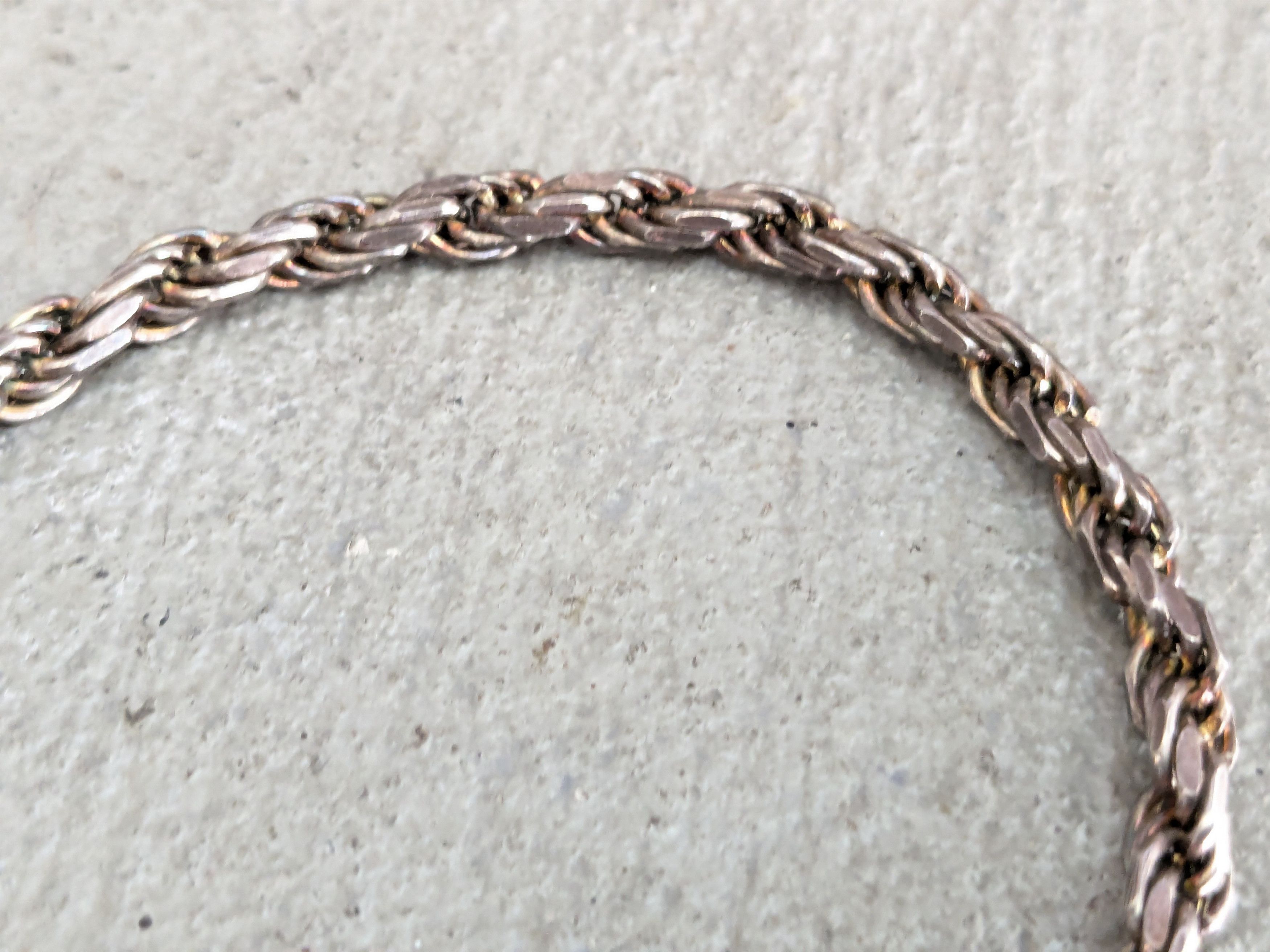Jewelry × Vintage Vintage Sterling Silver Bracelet Rope Twist 8" Italy Size ONE SIZE - 2 Thumbnail