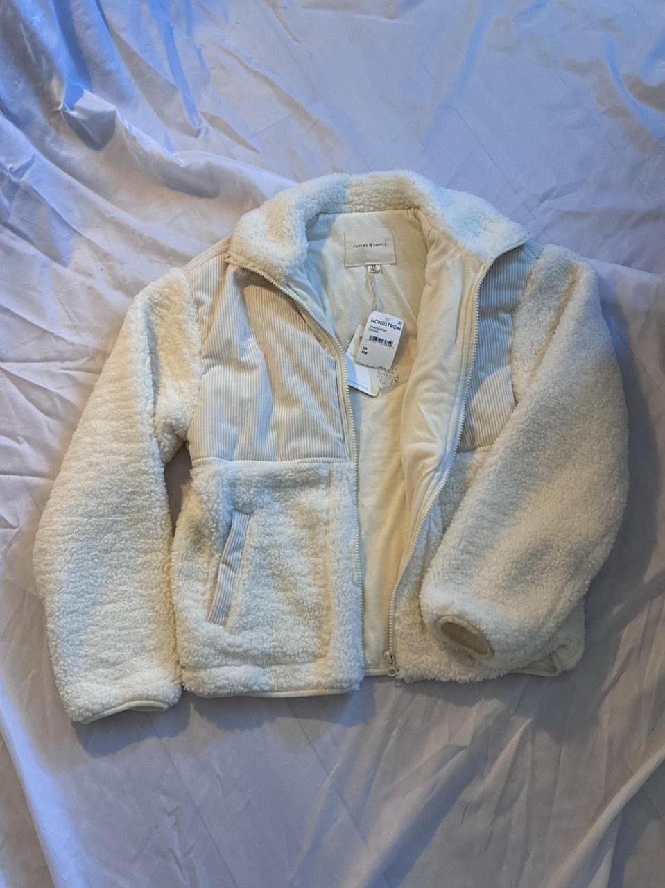 Other Thread & Supply Full-Zip Sherpa and Corduroy Jacket Size XS / US 0-2 / IT 36-38 - 2 Thumbnail