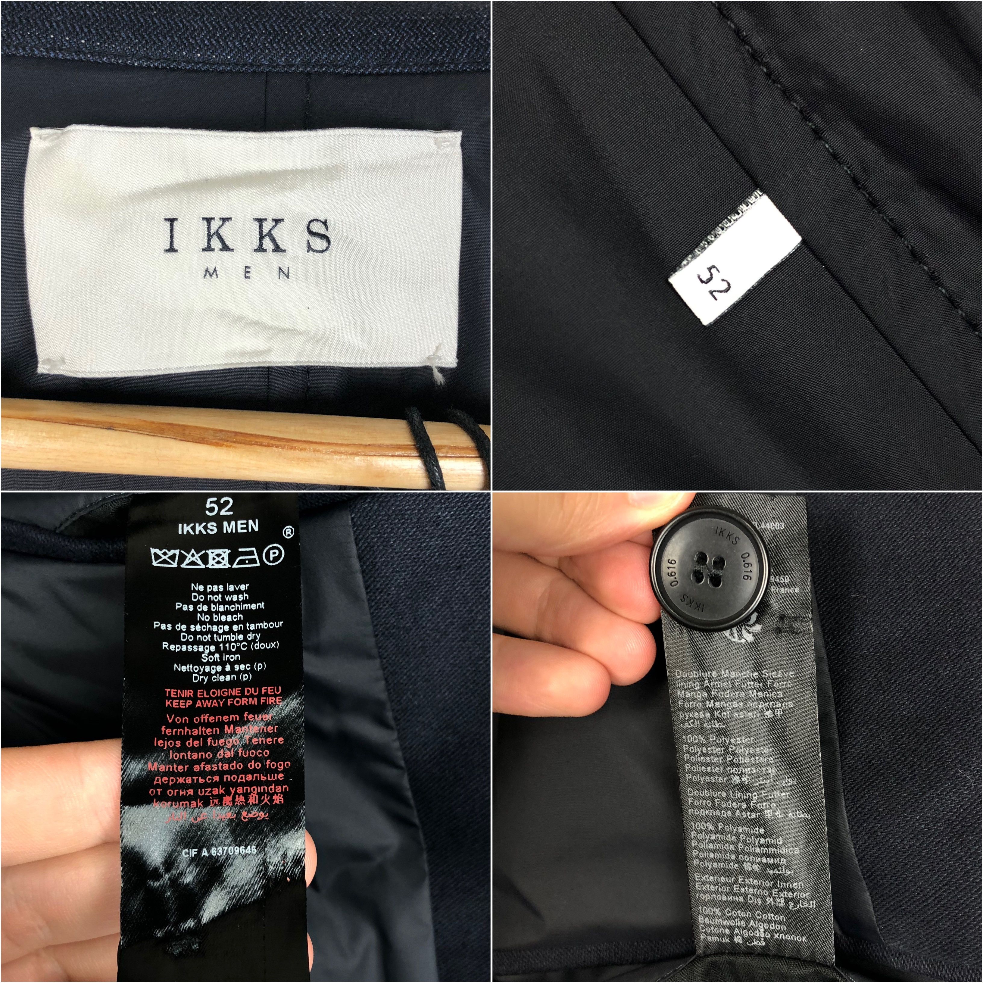 IKKS IKKS Trench Coat Jacket Navy siz 52 Size US L / EU 52-54 / 3 - 11 Thumbnail