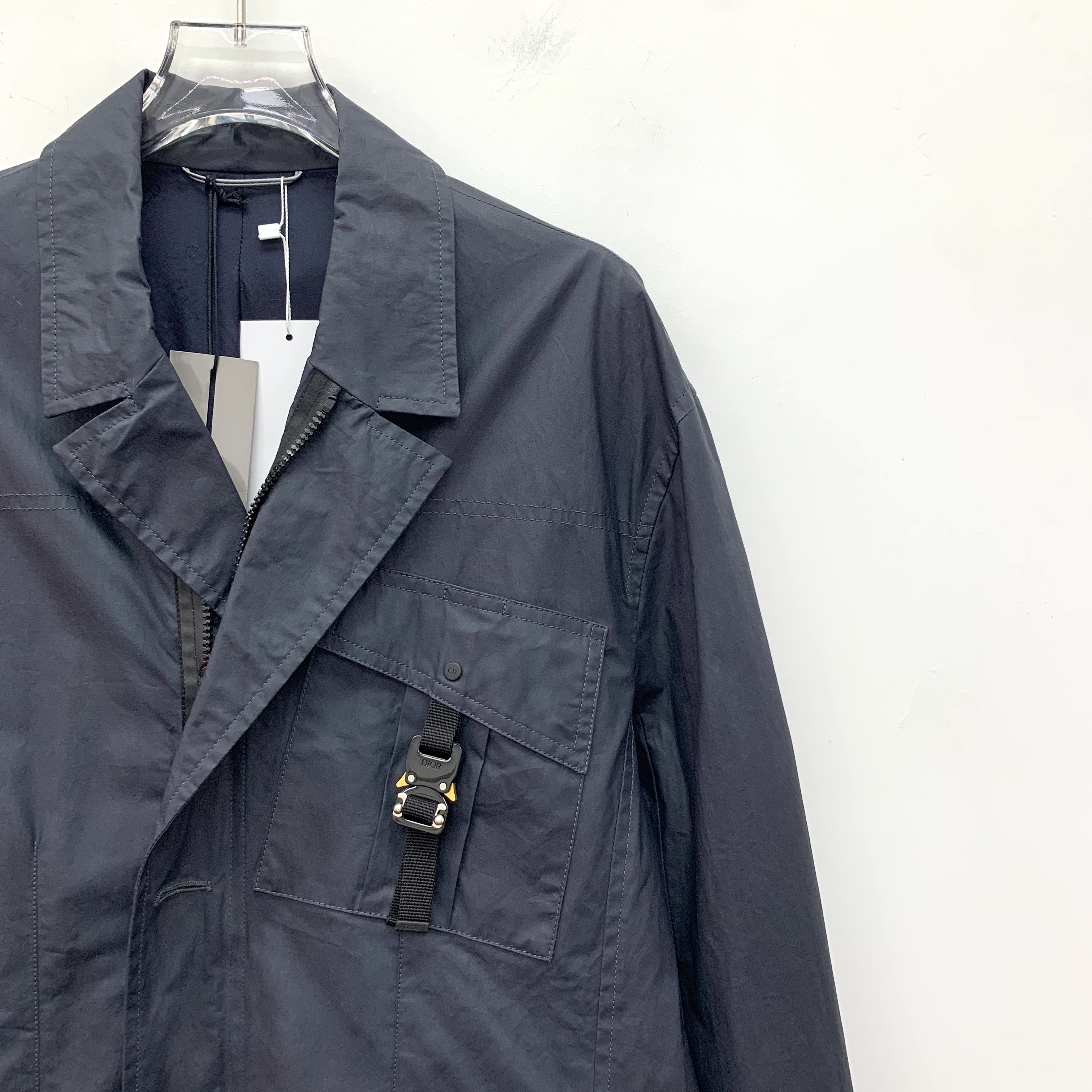 Dior Dior Cotton Trench Coat Grey (48) Size US M / EU 48-50 / 2 - 3 Thumbnail
