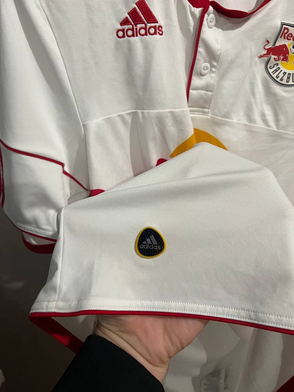 Adidas 2010/11 RED BULL SALZBURG HOME SOCCER JERSEY FOOTBALL SHIRT Size US M / EU 48-50 / 2 - 12 Thumbnail