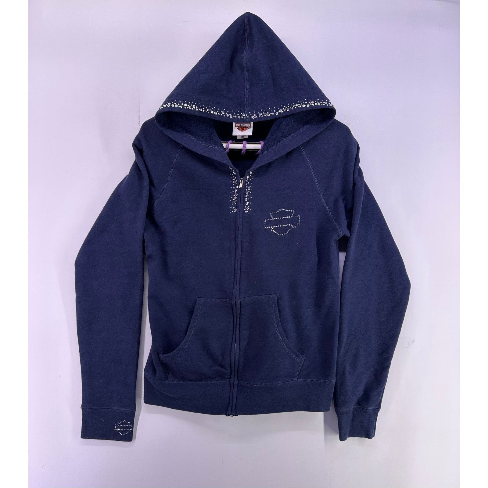 Harley Davidson Harley Davidson Twin Cities Lakeville Navy Zipup Hoodie 2012 Size M / US 6-8 / IT 42-44 - 1 Thumbnail