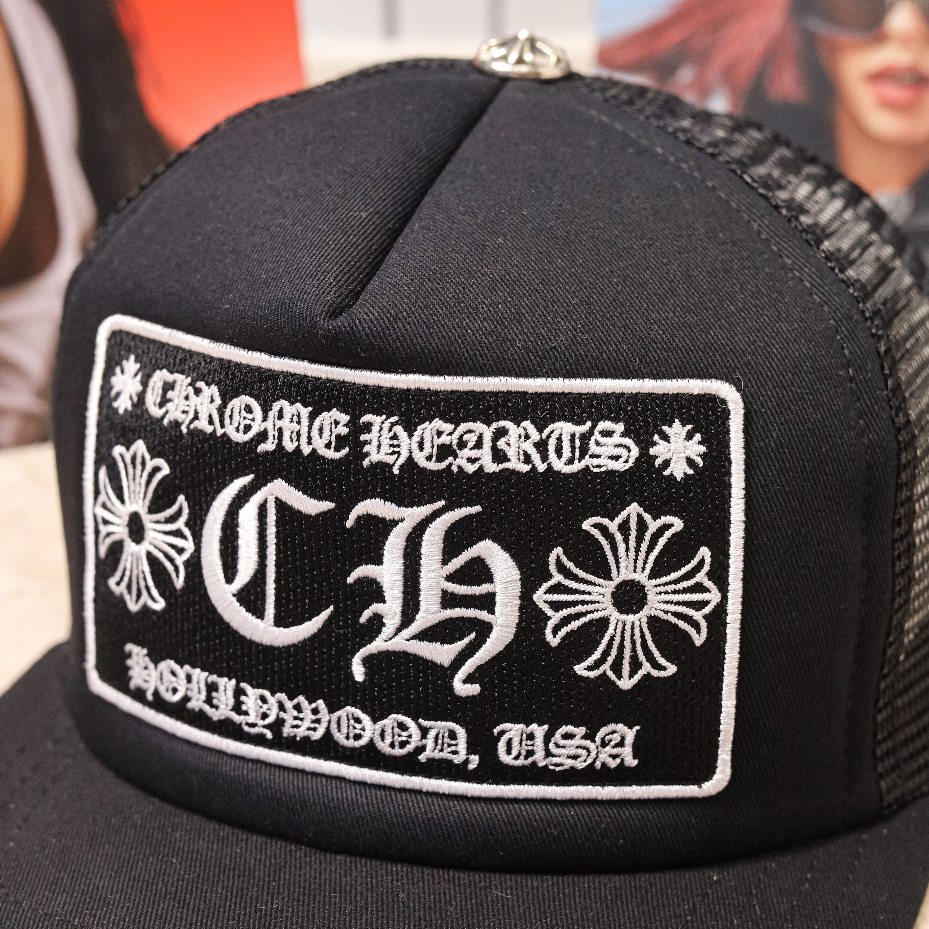 Chrome Hearts Chrome Hearts CH Hollywood trucket hat black Size ONE SIZE - 2 Thumbnail