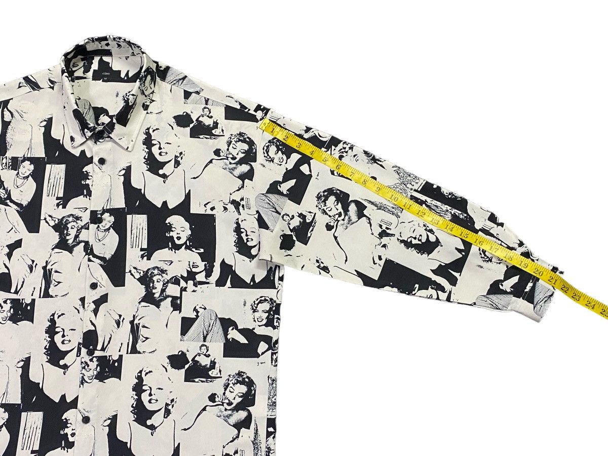 Japanese Brand Marilyn Monroe Fullprint Photo Callage Graphic Long Sleeve Size US M / EU 48-50 / 2 - 7 Thumbnail