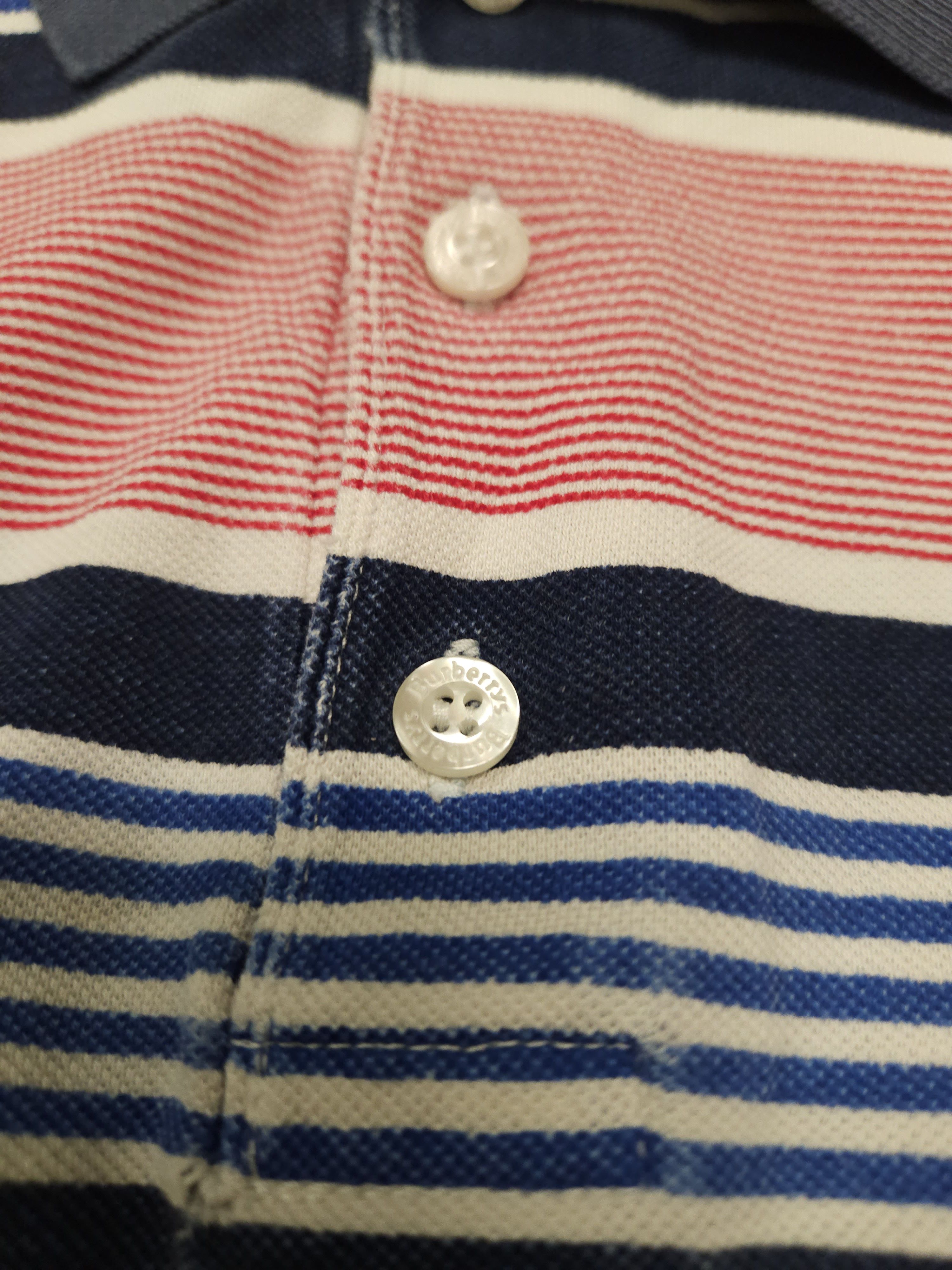Burberry Vintage burberry striped polo shirt Size US S / EU 44-46 / 1 - 6 Thumbnail