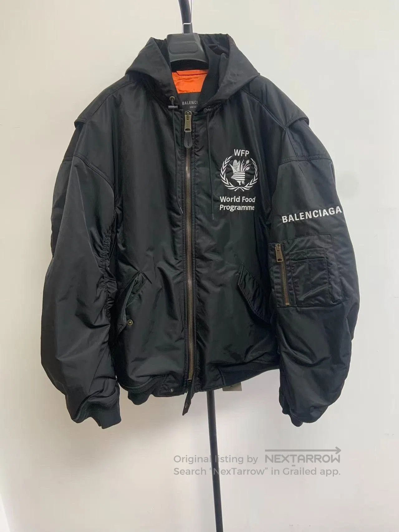 Balenciaga Balenciaga Letter Print Hooded Zip Jacket. Size US M / EU 48-50 / 2 - 1 Thumbnail