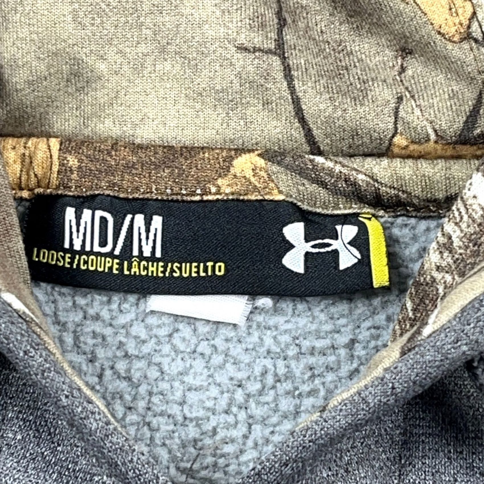 Under Armour Under Armour Hoodie Men M Gray Camo Logo Loose Fit Sweatshirt Hunting Adult Regular Size Size US M / EU 48-50 / 2 - 3 Thumbnail