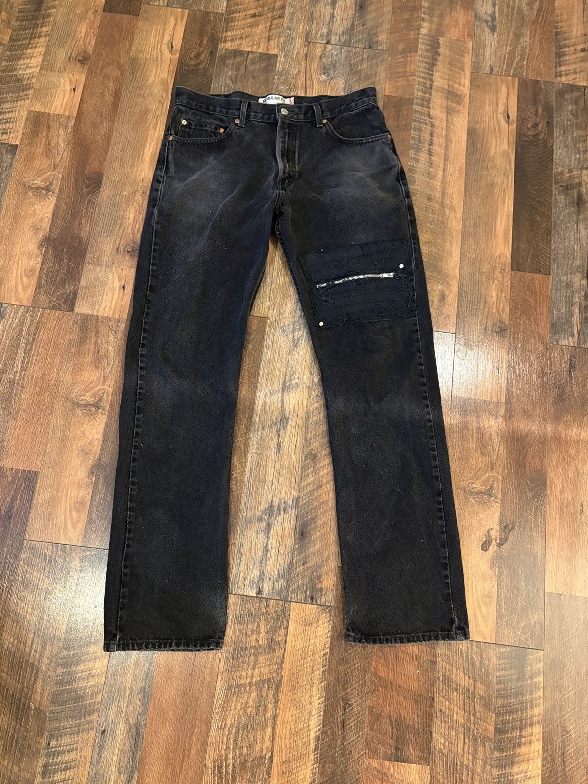 Levi's Vintage Clothing Super cool custom studded patch jeans Size US 34 / EU 50 - 1 Thumbnail