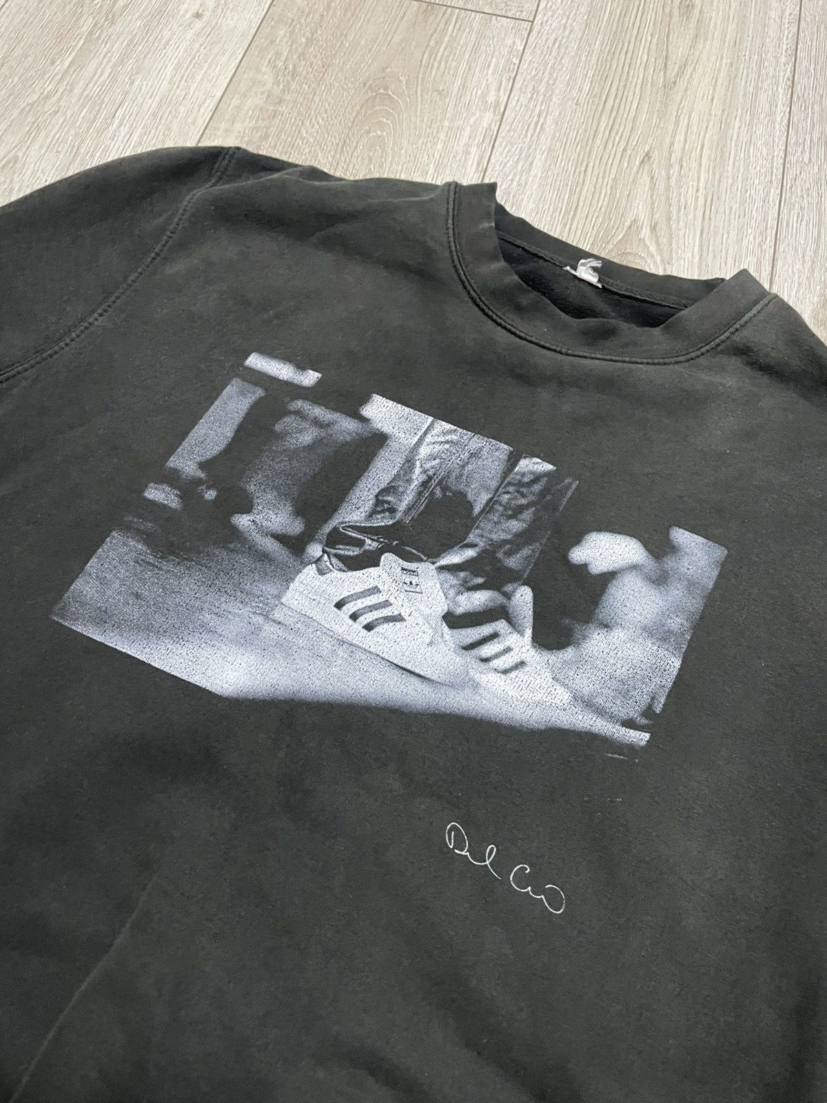 Band Tees × Vintage Vintage 90s Run DMC Adidas David Corio Photo Sweatshirt Size US L / EU 52-54 / 3 - 3 Thumbnail
