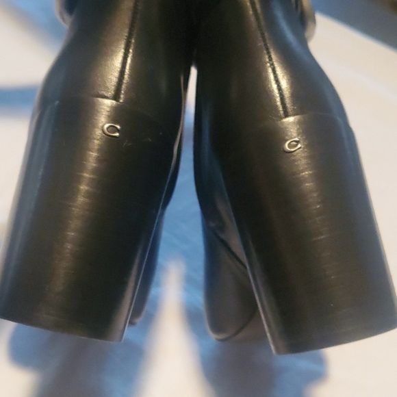 Coach Coach Evelyn Tall Zippered Black Leather ~4" Heeled Sz. 9.5 Size US 9.5 / IT 39.5 - 14 Thumbnail