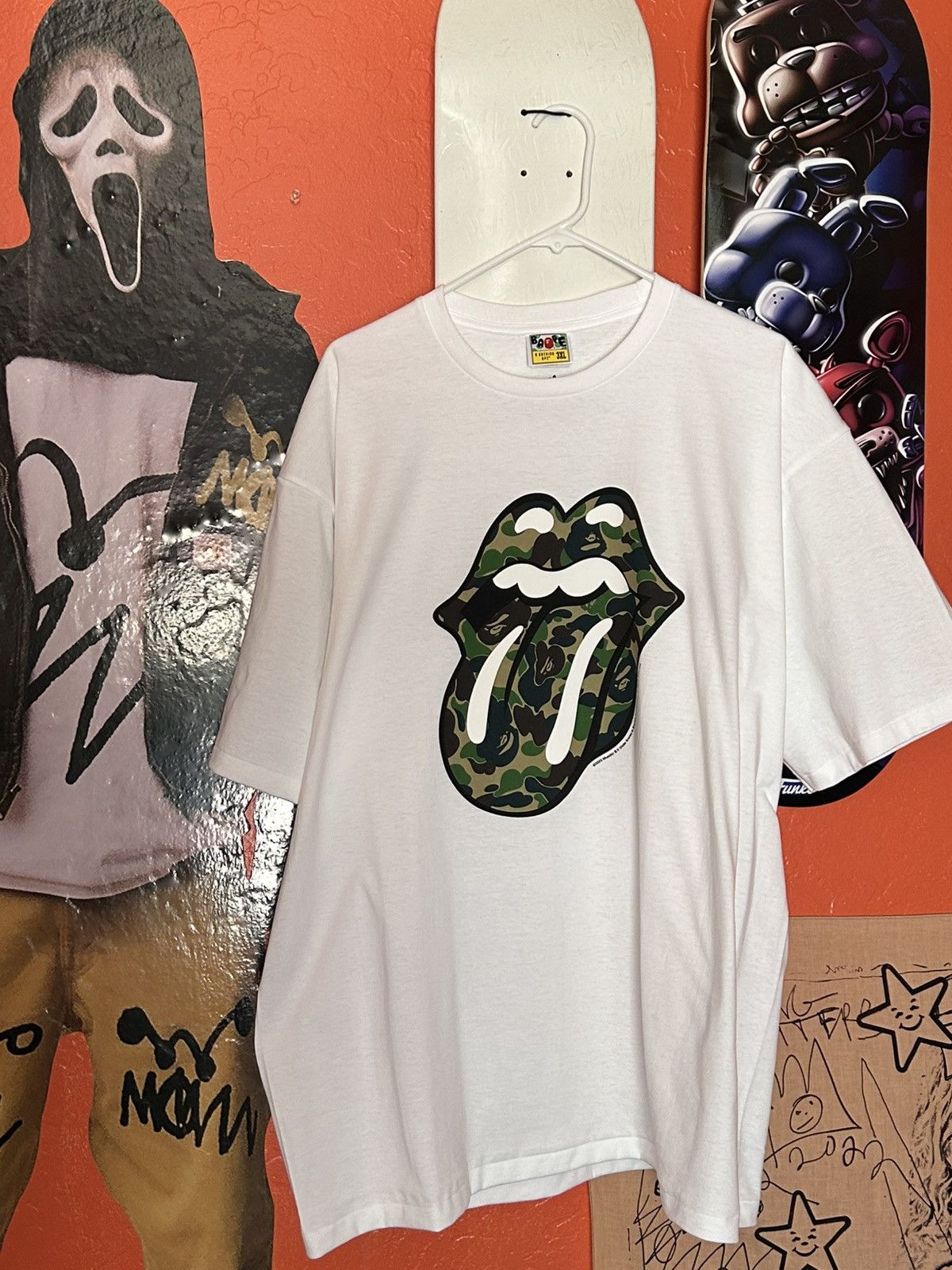 BAPE X ROLLING STONES - 3/4 SLEEVE TEE MENS – us.bape.com