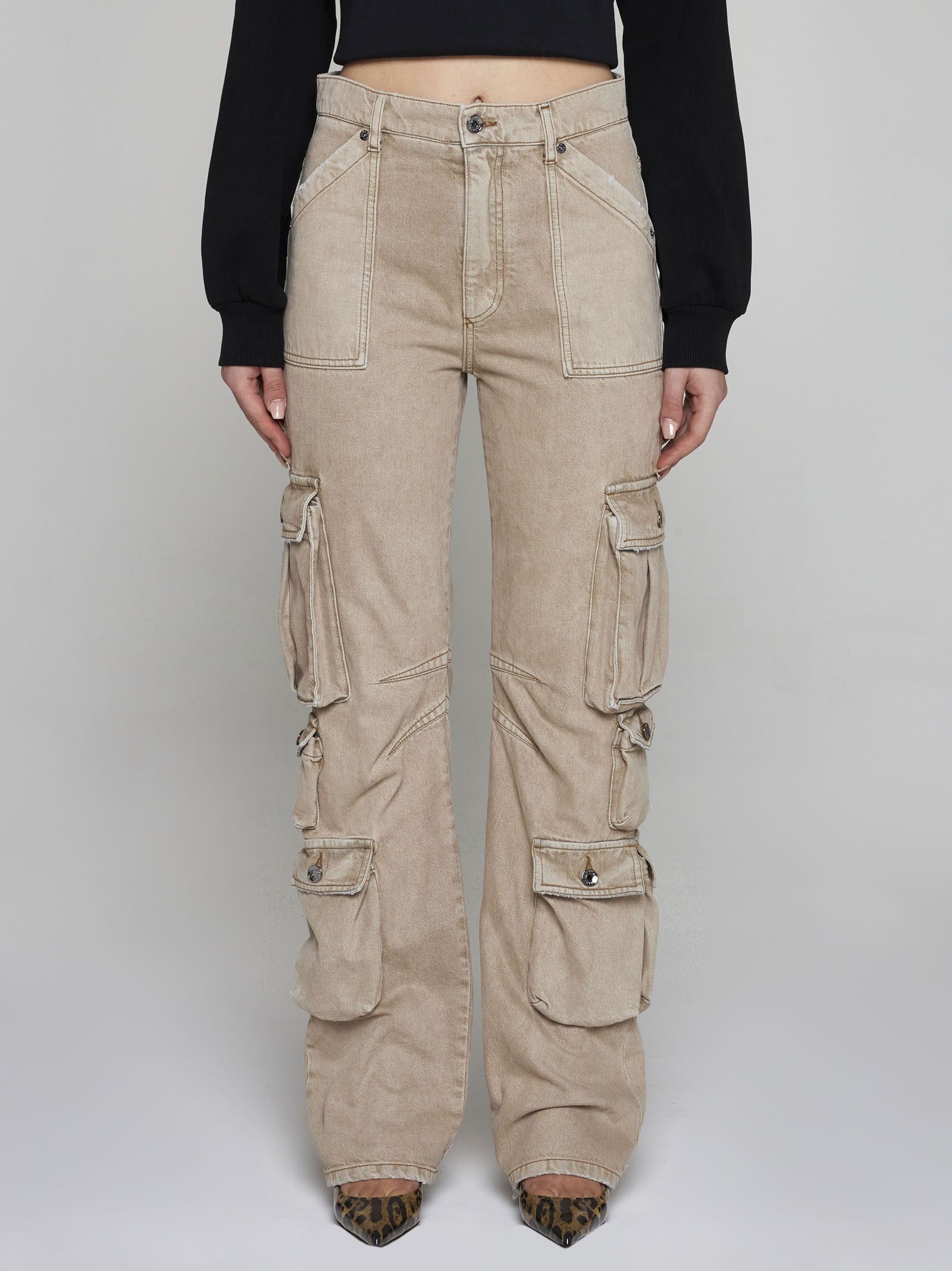 Dolce & Gabbana o1y0825 Denim Cargo Pant in Sand Size 28" / US 6 / IT 42 - 3 Thumbnail