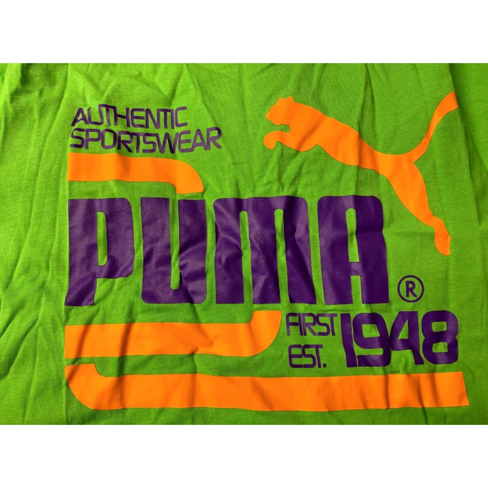 Puma PUMA MENS CASUAL SHIRT T-SHIRT TEE JERSEY TRIKOT MAGLIA SIZE L Green Solid Graphic Print Short Sleeve Size US L / EU 52-54 / 3 - 3 Thumbnail