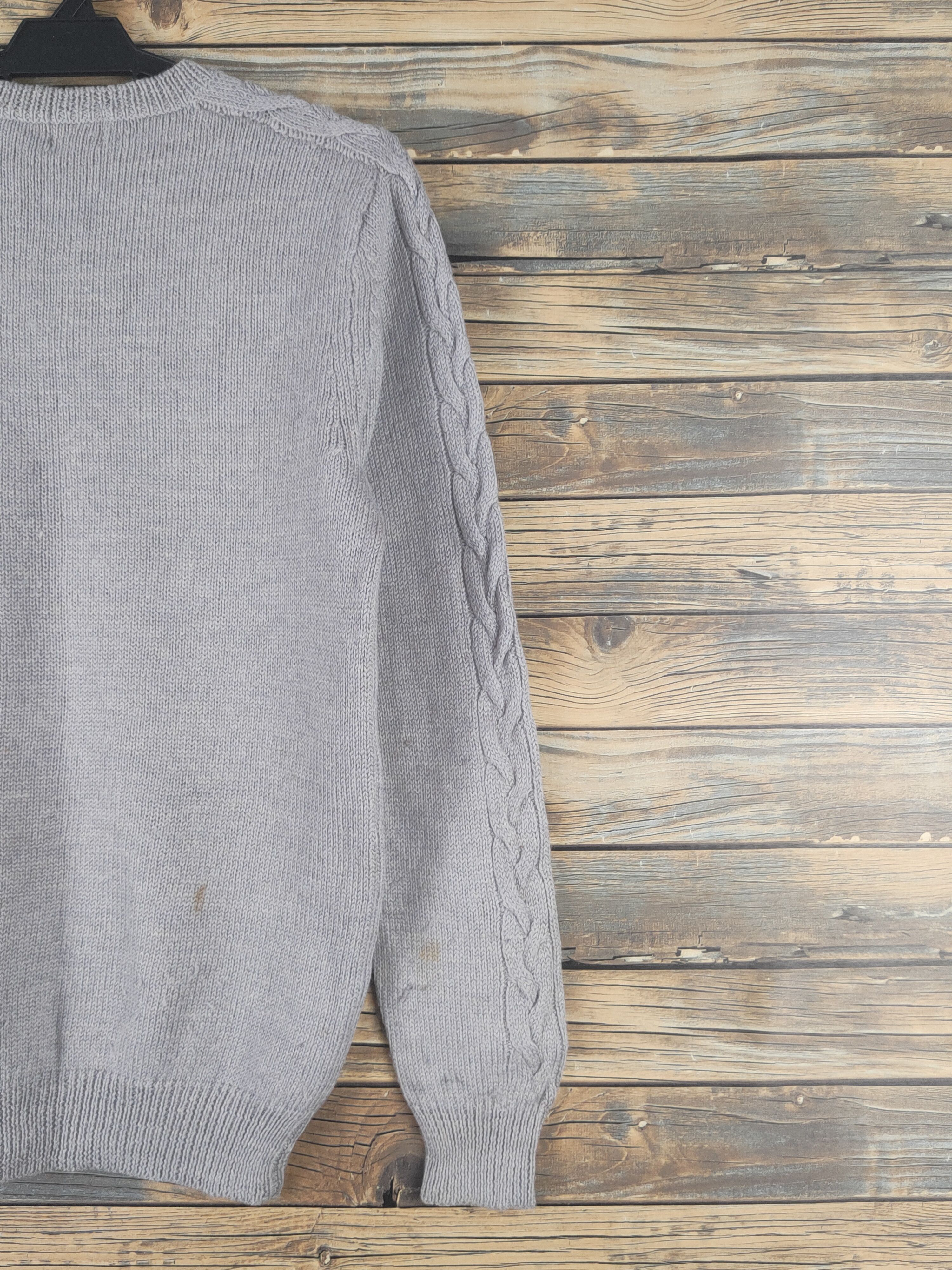 Homespun Knitwear Green Label Relaxing Gray Knitwear Sweatshirts #W1207 Size M / US 6-8 / IT 42-44 - 9 Thumbnail