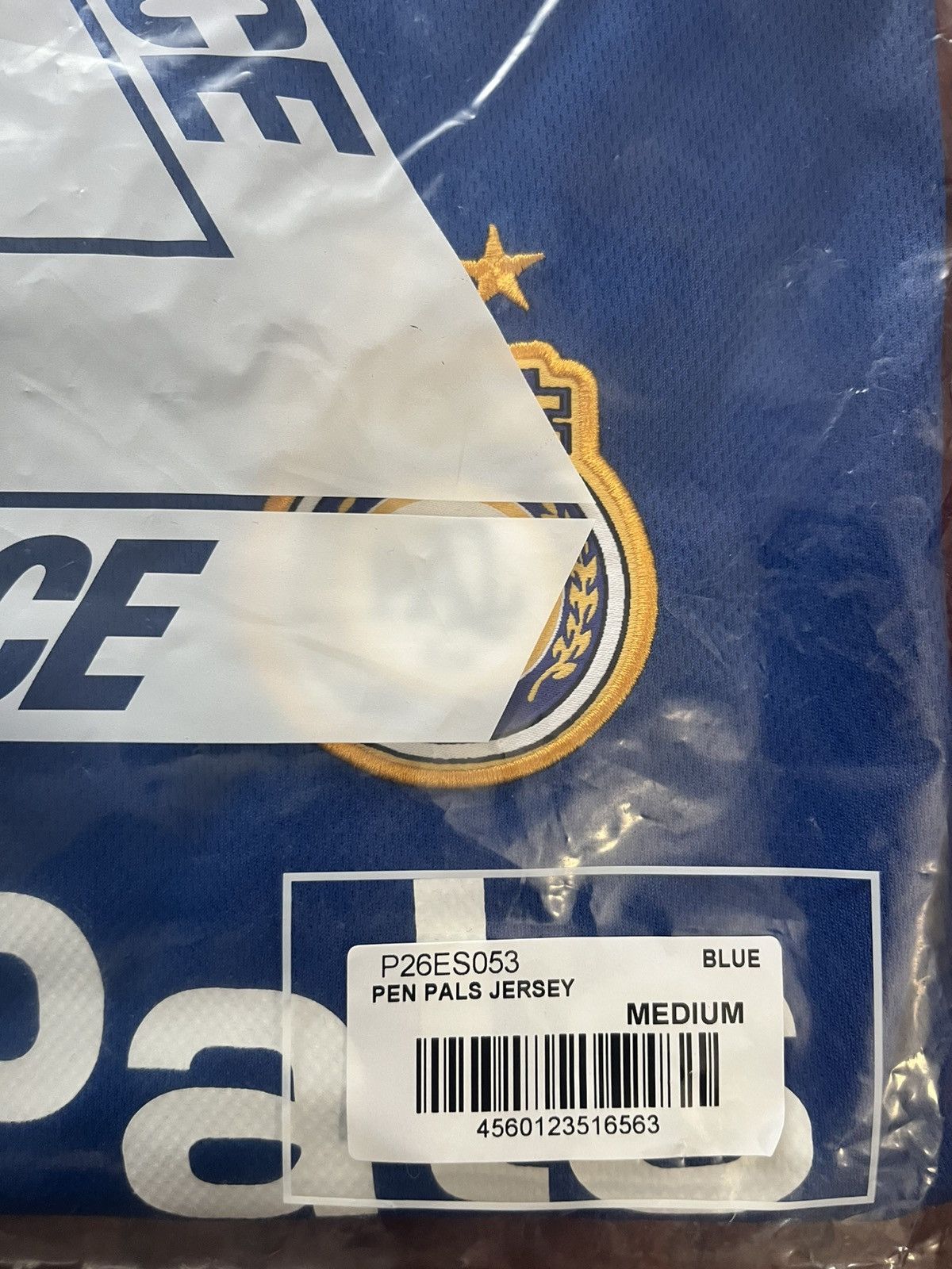 Palace Palace Skateboards Pen Pals Jersey Blue Soccer Football Size US M / EU 48-50 / 2 - 9 Thumbnail