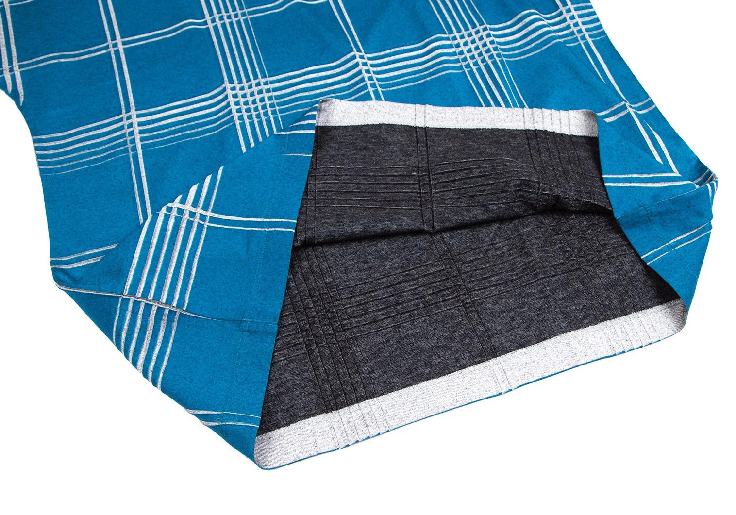 Issey Miyake Check Pleats T-Shirt in Blue Size 4 Size US XL / EU 56 / 4 - 6 Thumbnail