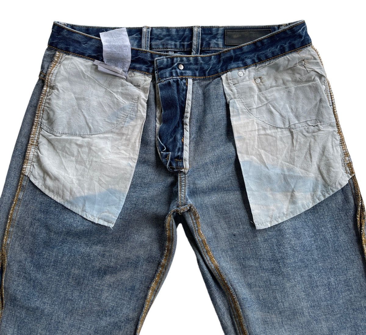 Japanese Brand Fishbone Japan Superior Distressed Rusty Denim Size US 32 / EU 48 - 13 Thumbnail