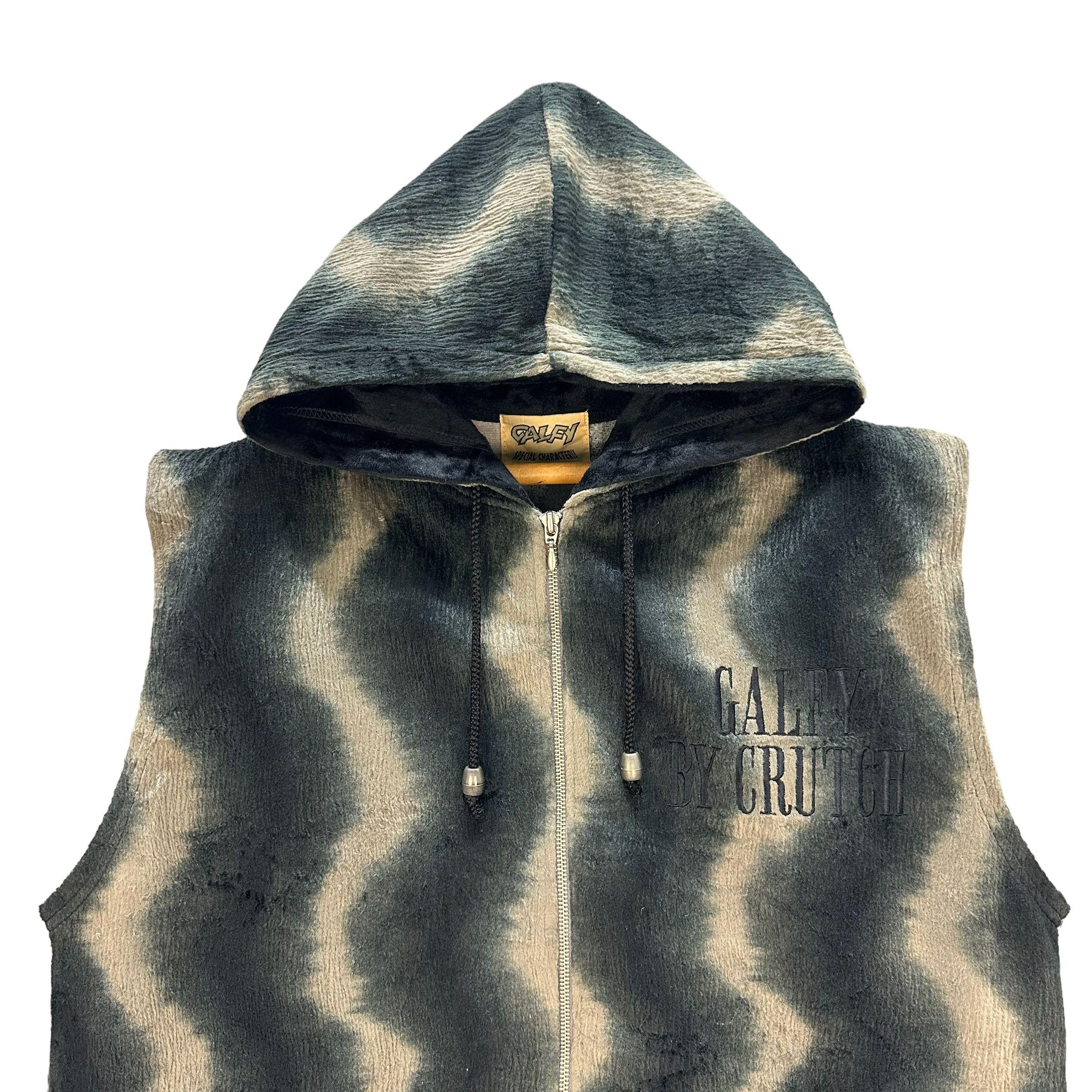 Japanese Brand GALFY BY CRUTCH EMBROIDERY LOGO FLEECE HOODIE VEST #8789-026 Size US L / EU 52-54 / 3 - 2 Thumbnail