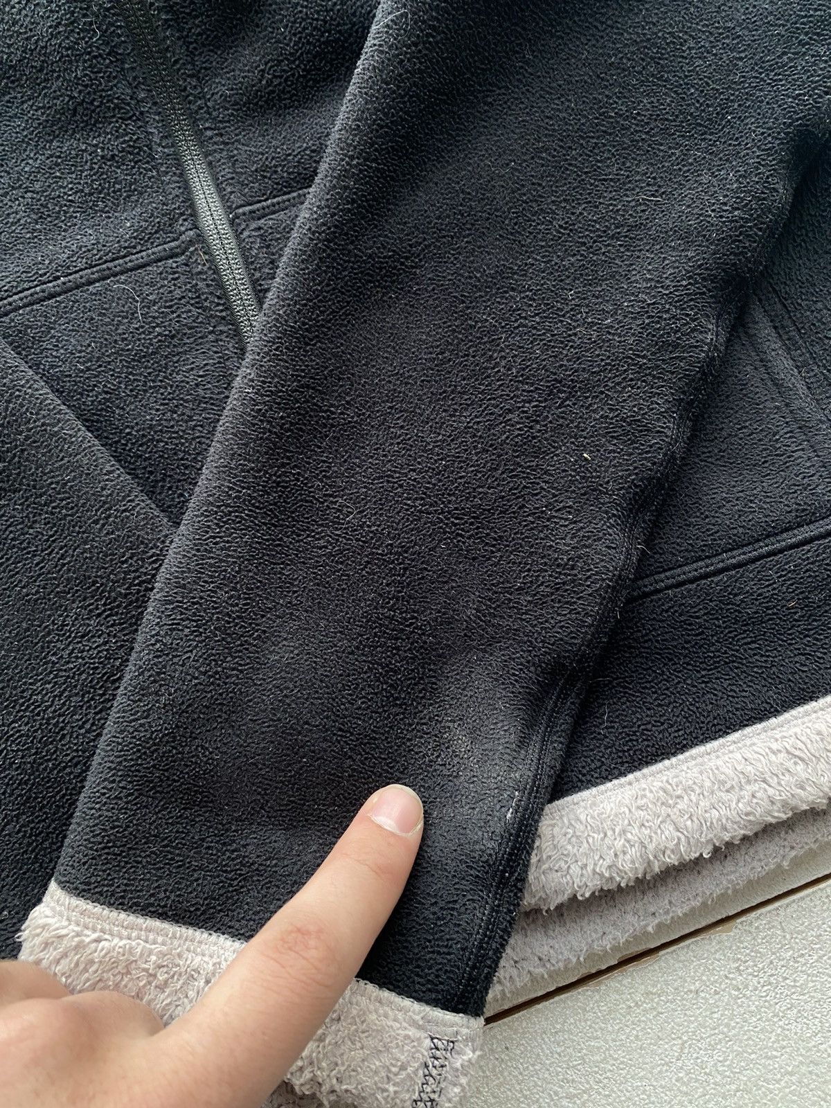 Oakley × Vintage 🔥90s Oakley Fleece Zip Sweatshirt Black Womens Medium Logo Size M / US 6-8 / IT 42-44 - 13 Thumbnail