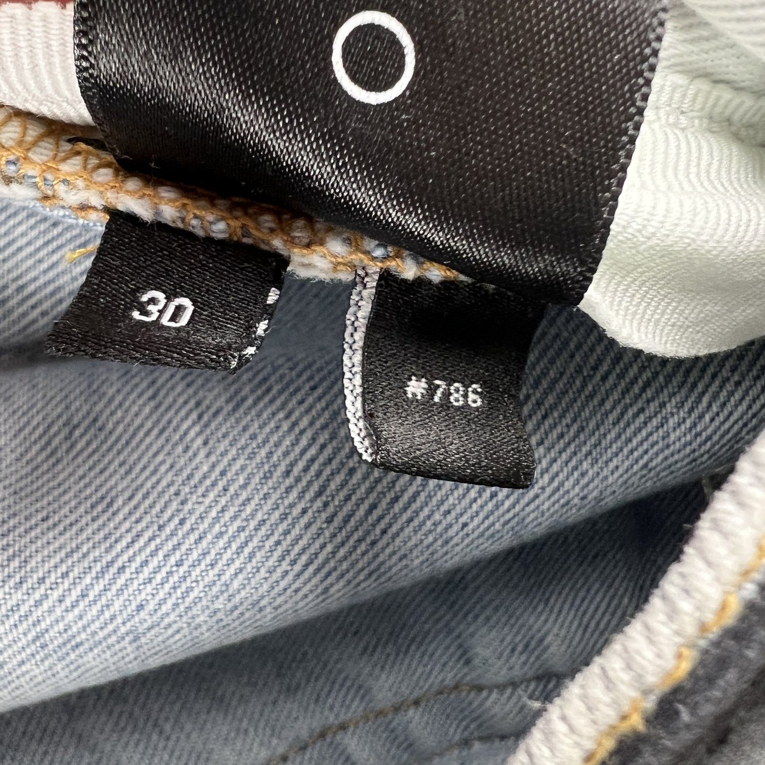 Amiri Baby Blue Distressed Jeans