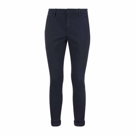 Dondup DONDUP Men Straight Pants UP235 GSE046U PTD DU BLUE Size US 40 / EU 56 - 1 Thumbnail