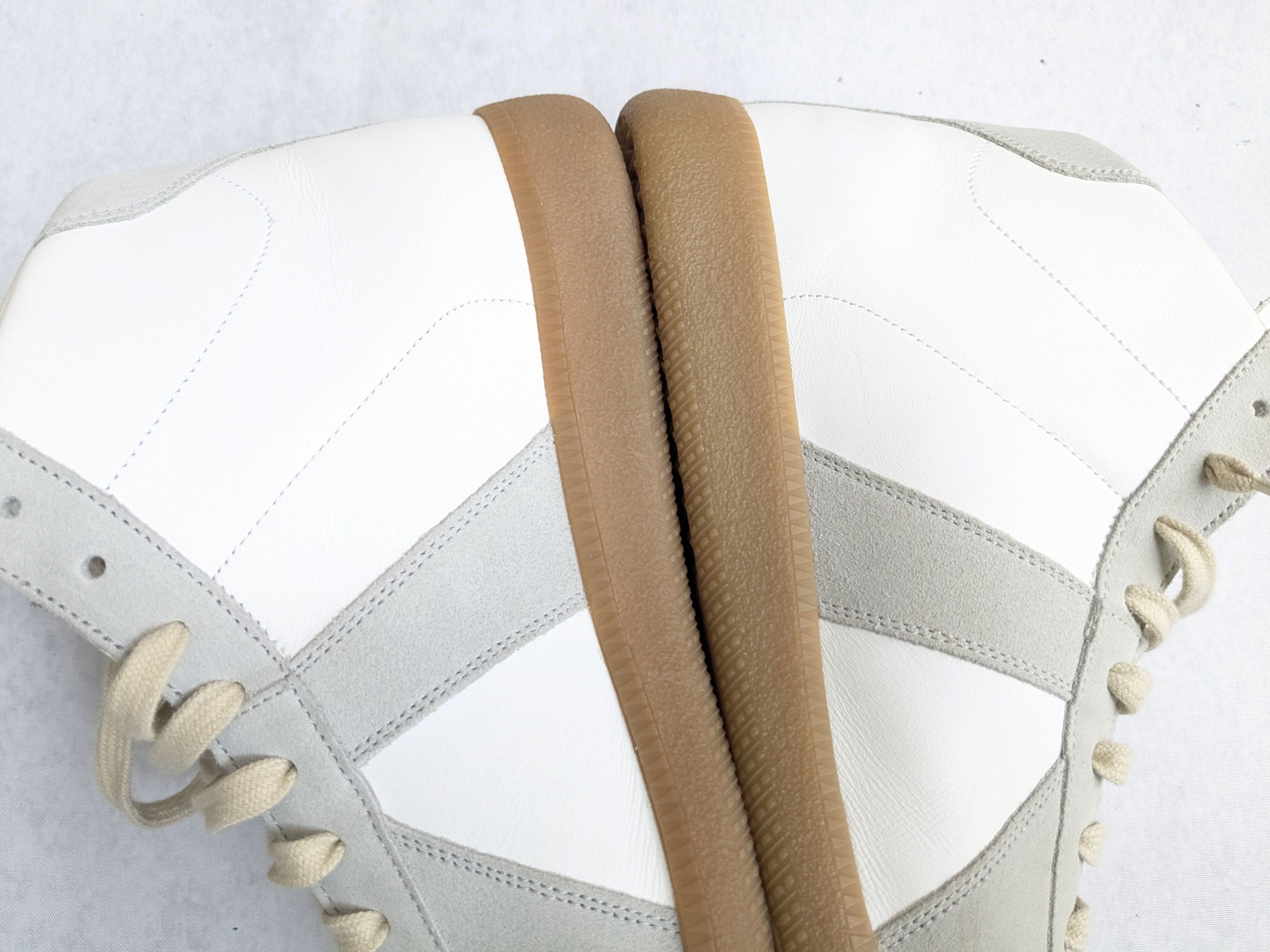 Maison Margiela Maison Margiela Replica GAT White Gray 13 46 High Tops Size US 13 / EU 46 - 13 Thumbnail