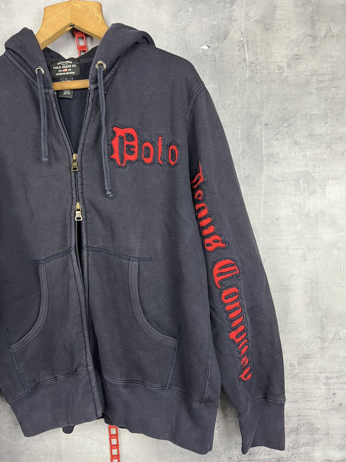 Ralph Lauren Vintage Ralph Lauren Polo Jeans Co Full Zip Hoodie Size L Size L / US 10 / IT 46 - 4 Thumbnail