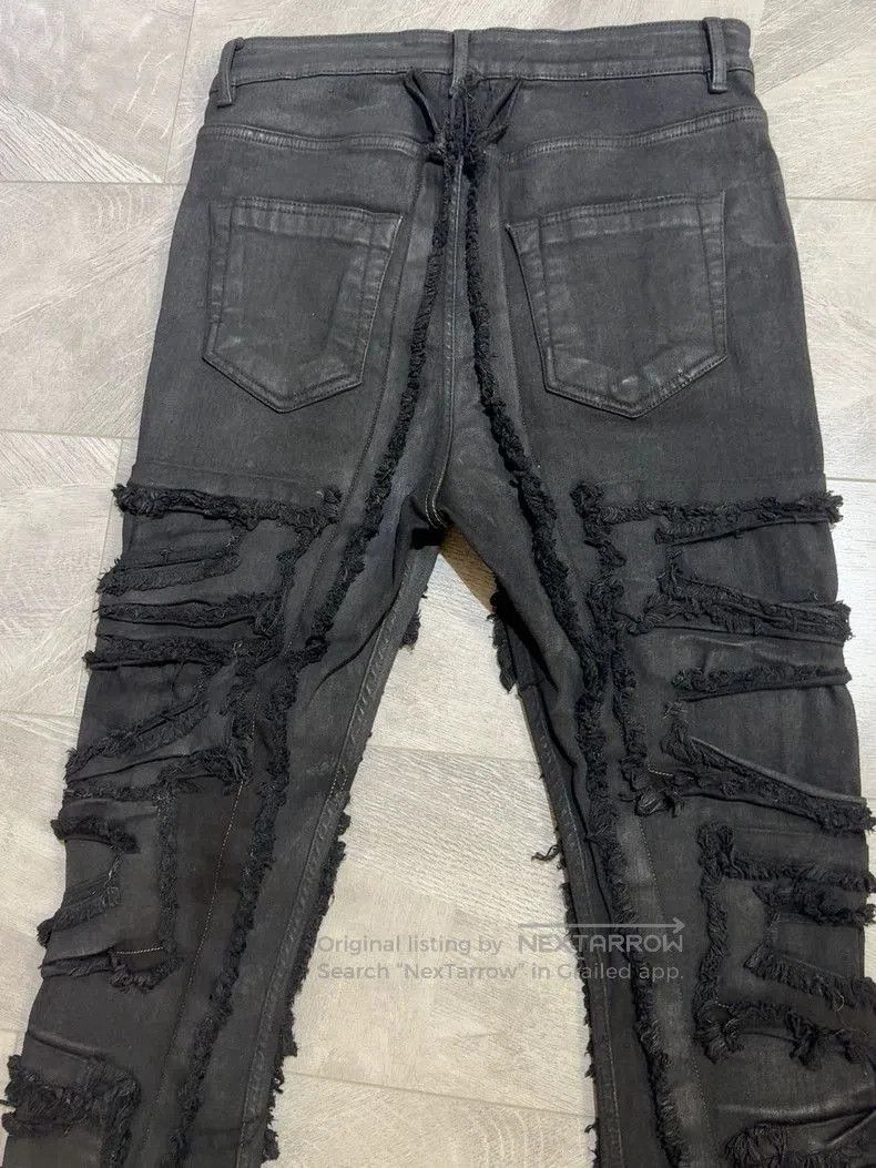 Rick Owens Rick Owens 21FW Distressed Waxed Jeans . Size US 31 - 5 Thumbnail